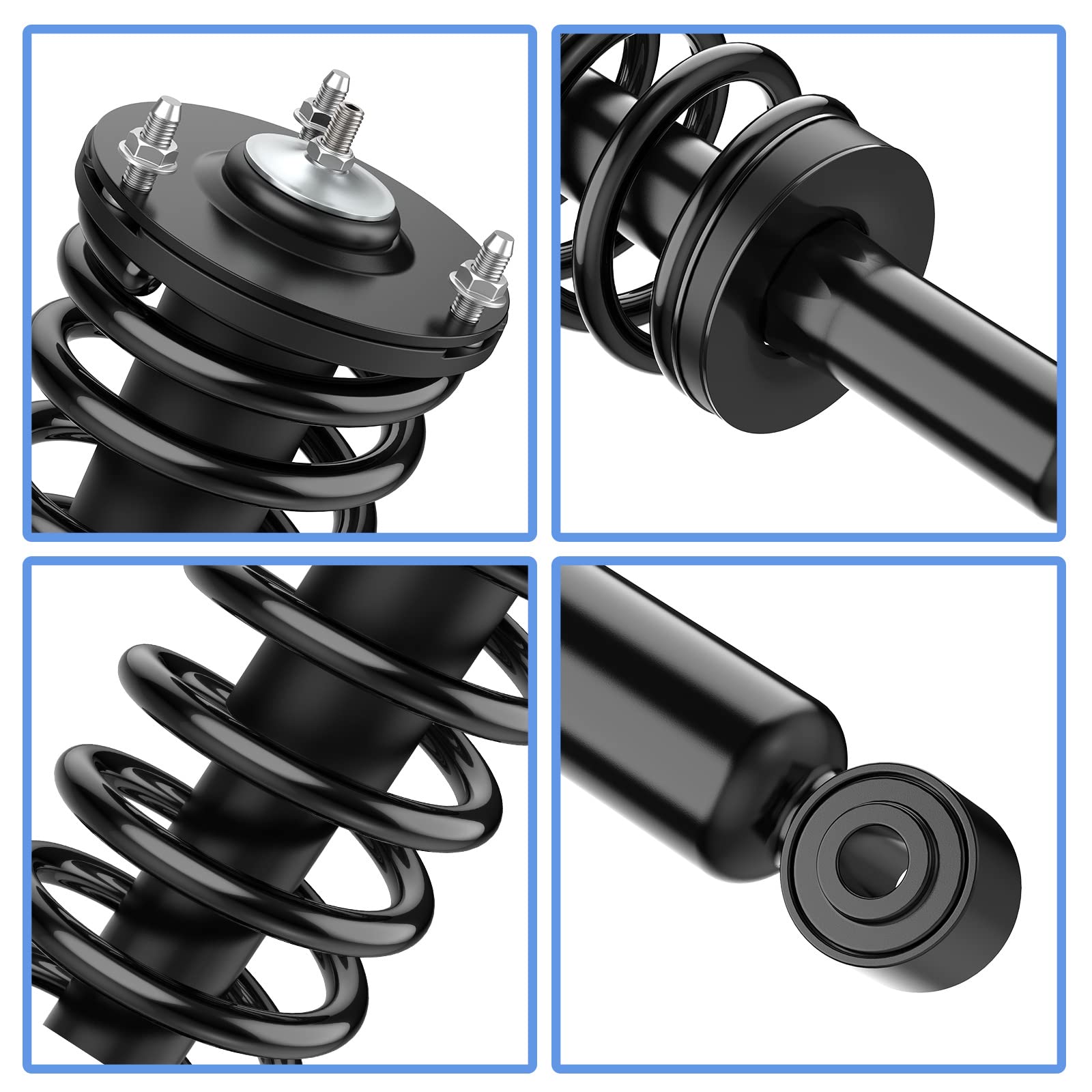 Yitamotor Front Complete Strut Rear Suspension Shocks Compatible With 2000-2006 Tundra 4Wd