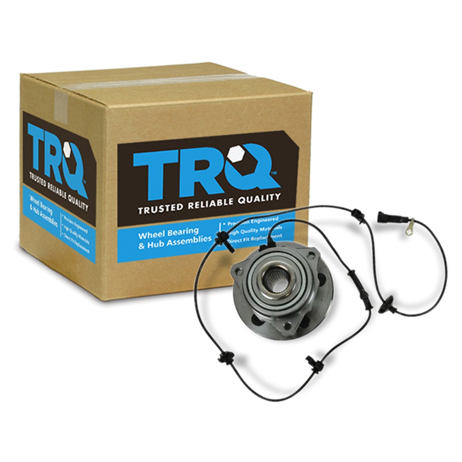 Trq Front Left Wheel Hub Bearing Assembly Drivers Side Compatible With 2002-2007 Jeep Liberty