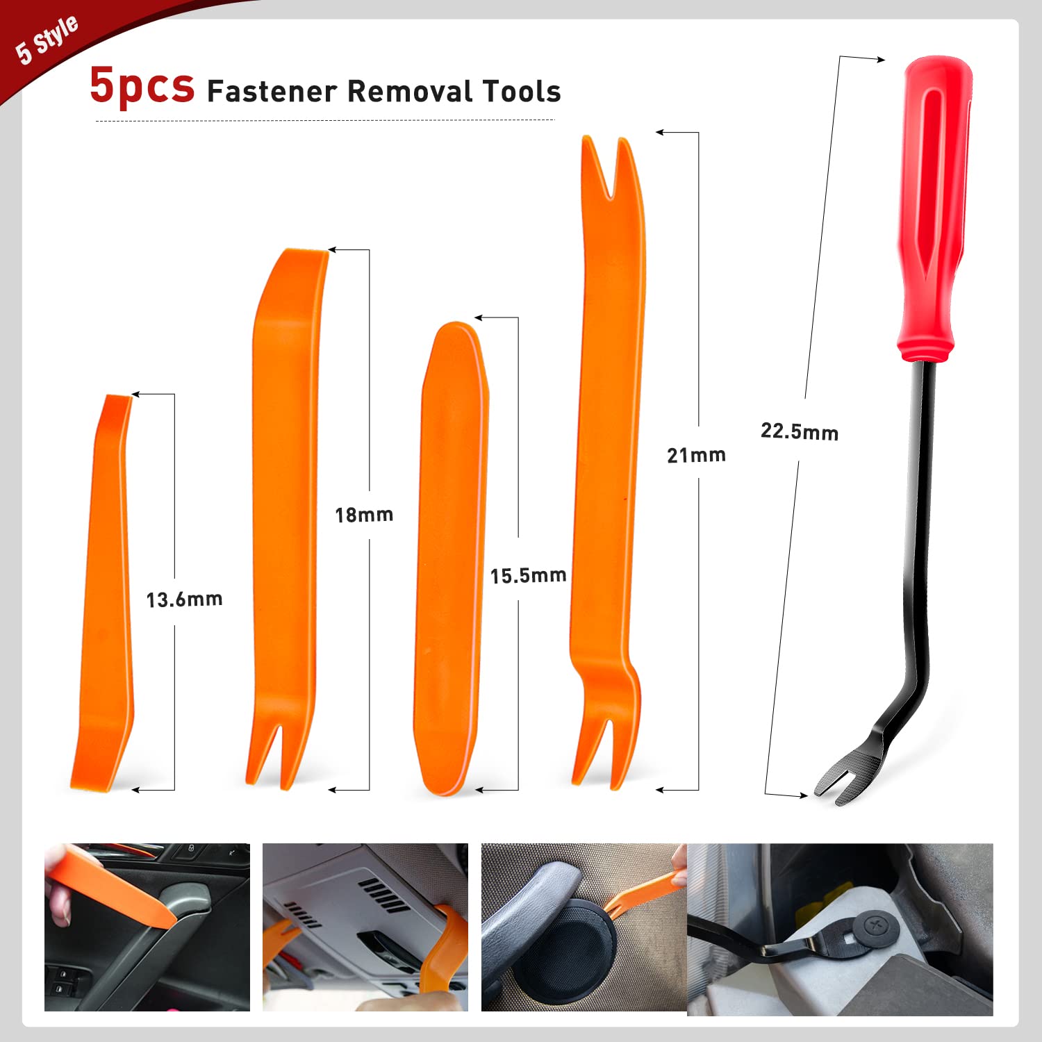 Nilight 820Pcs Car Push Retainer Clips & Auto Fasteners Assortment -36 Most Popular Nylon Bumper Fender Rivets And Fasteners Rem