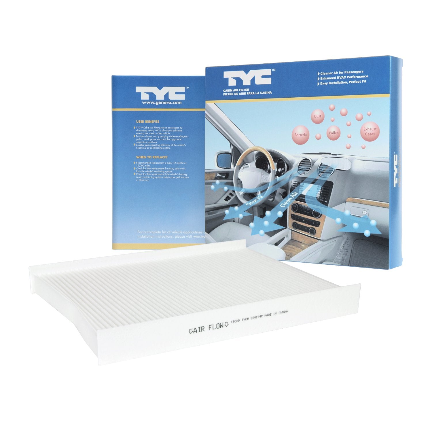 TYC Cabin Air Filter Compatible with 2016-2020 Kia Sorento