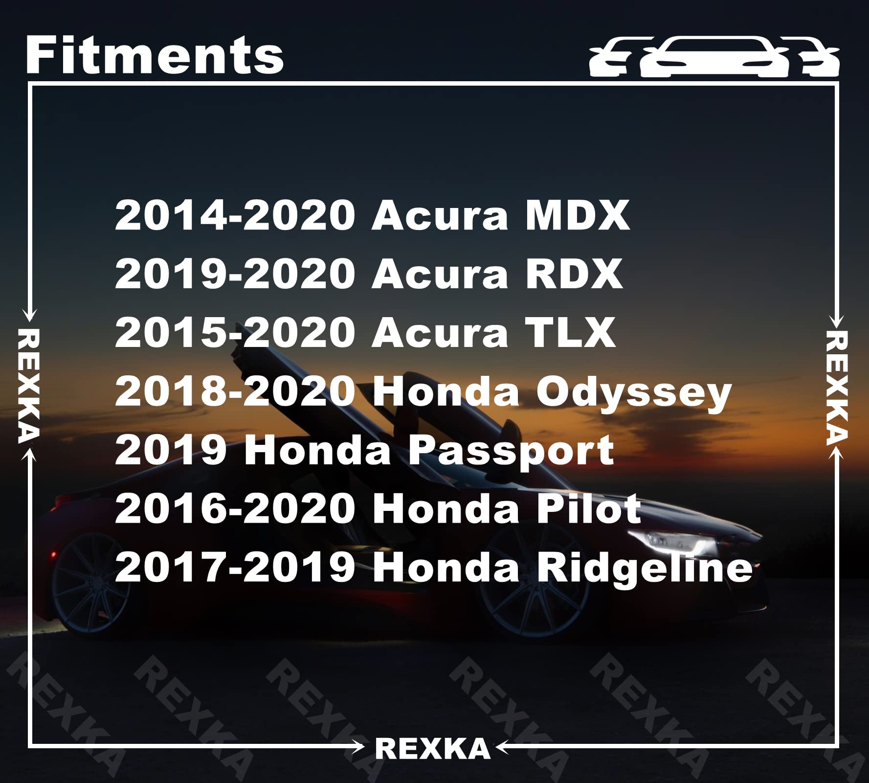 Rexka 50Pcs Striker Engine Cover Retainer Clip Compatible With Honda 91547-Tz5-A02 Honda Odyssey, Pilot & Ridgeline Acura Mdx, Rdx & Tlx 91547Tz5A02