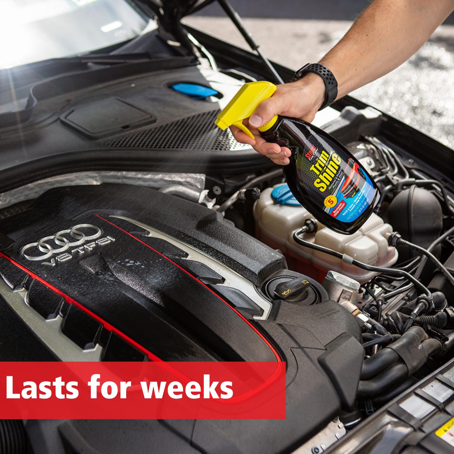 Stoner Car Care 92034-4Pk Trim Shine Vinyl And Plastic Spray Protectant Coating For Automotive Interior And Exterior Restores Oe