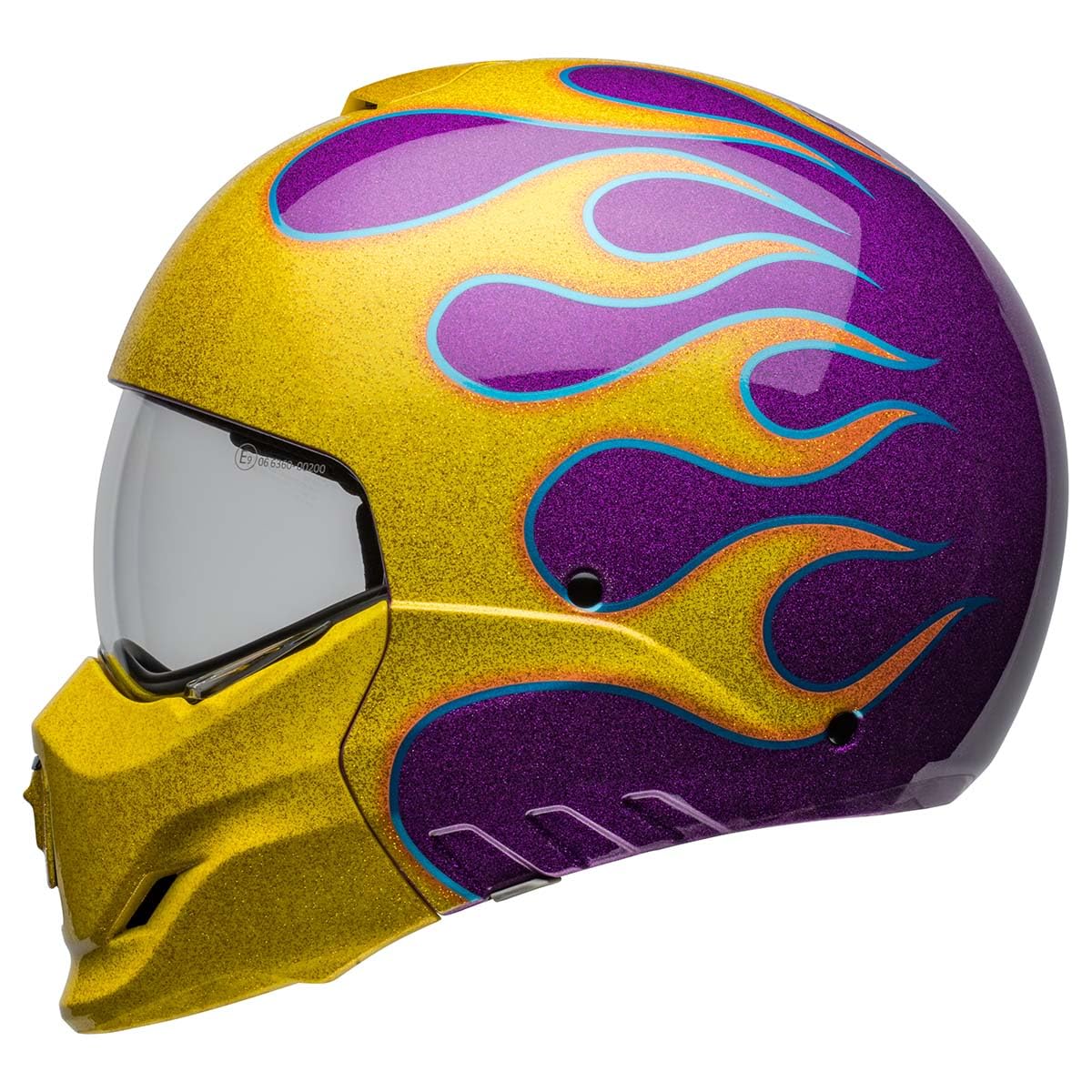 Bell Broozer Helmet (Gloss Ignite Purple/Yellow - Small)