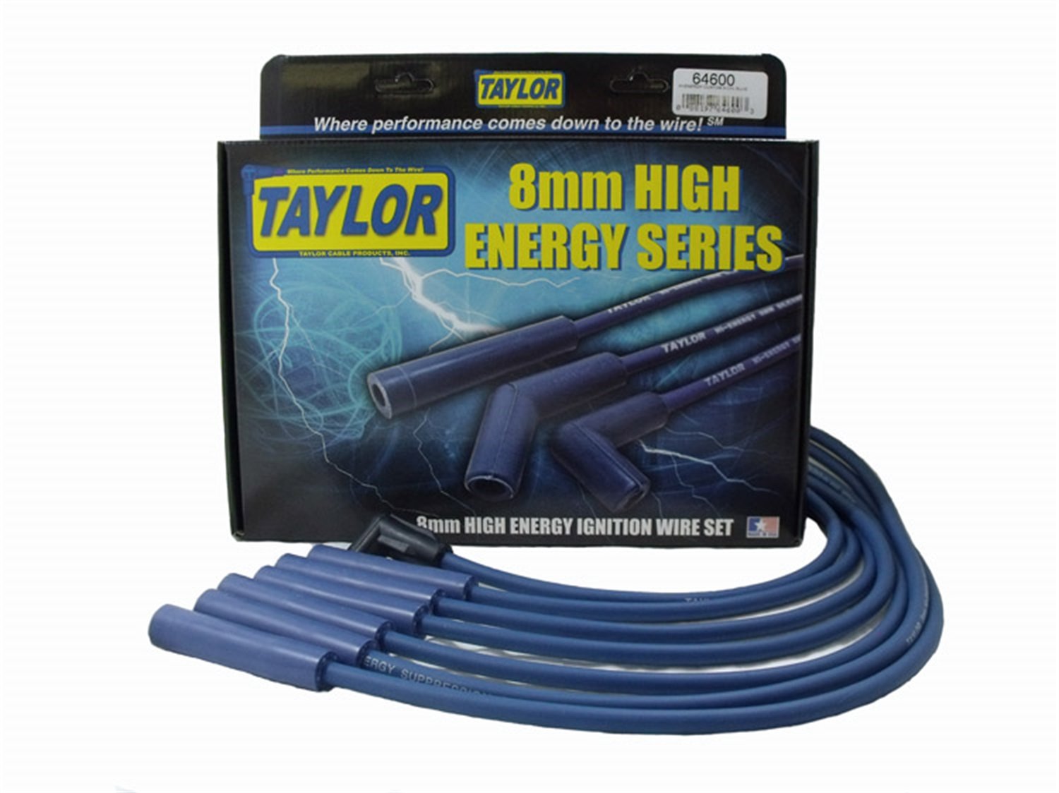 Taylor Cable 64600 Hi-Energy Spark Plug Wire Set, Blue