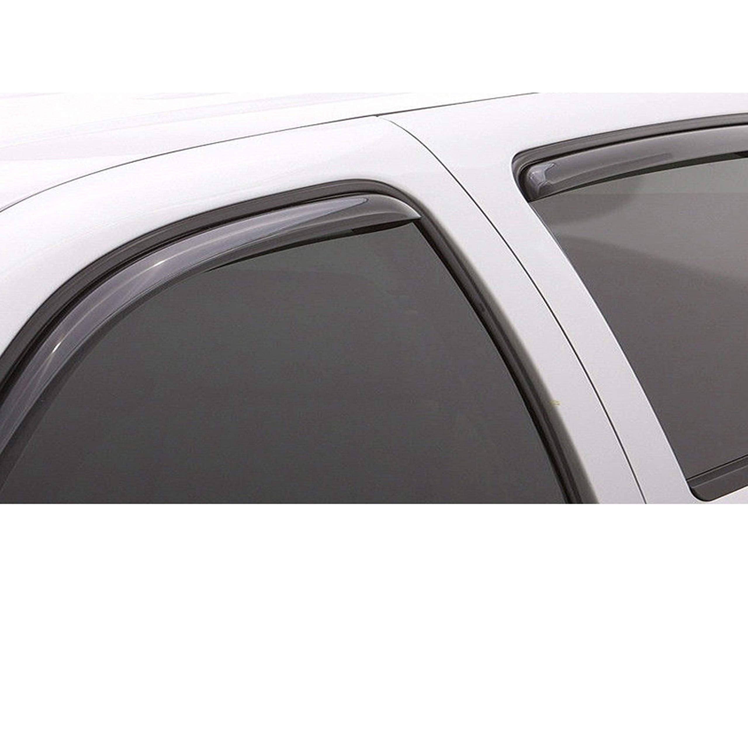 Gldifa In-Channel Window Visor Compatible With C/K/Escalade/Yukon Crew Cab Sun Guard Wind Deflector 4Pc