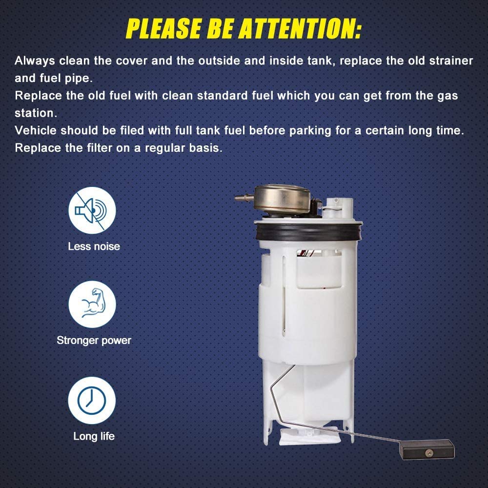 Fuel Pump Fits Dodge Ram Truck 1998 1999 2000 2001 2002 3.9L 5.2L 5.9L 8.0L W/ 26 Gal. 34 Gal. Tank Replaces # Mu2046 E7138M Fp17138M