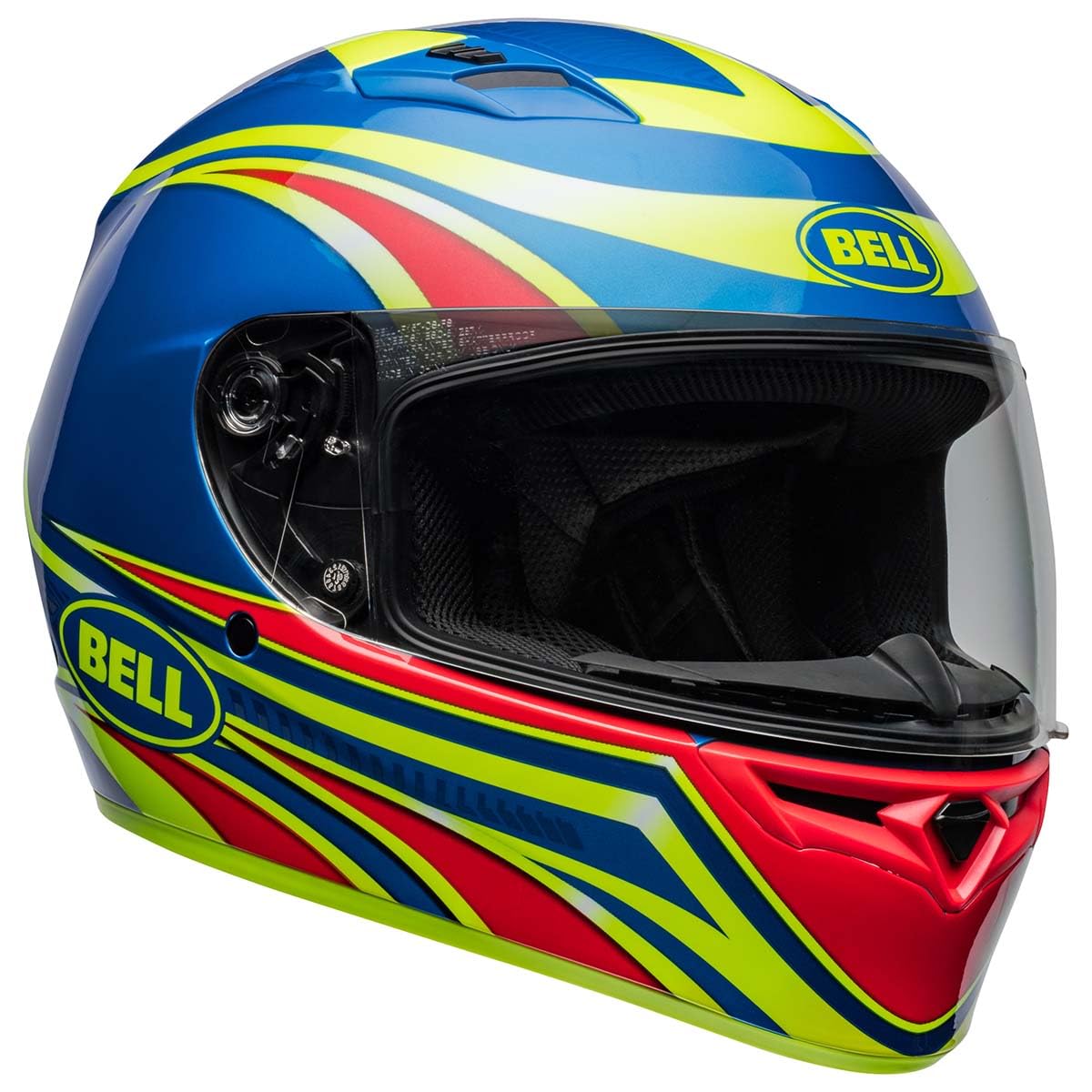 Bell Qualifier Full-Face Motorcycle Helmet (Gloss Conduit Retina Sear/Blue - Medium)