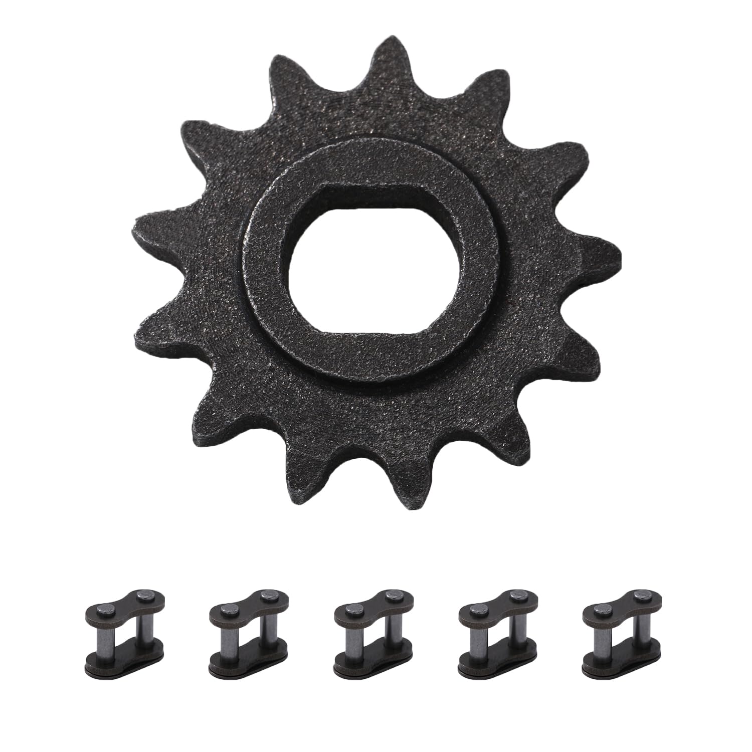 KAMIER Upgraded 25H Chain 13T Teeth Motor Sprocket Master Link Replacement for Razor MX500 MX650 SX500 Mcgrath Dirt Rocket Bike 