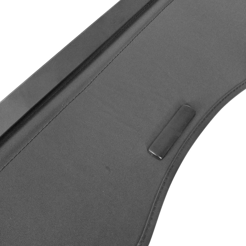 IKON MOTORSPORTS Cargo Cover Compatible with 2007-2013 Acura MDX, Factory Style Black Luggage Carrier Rear Trunk Security Cover, 2008 2009 2010 2011 2012