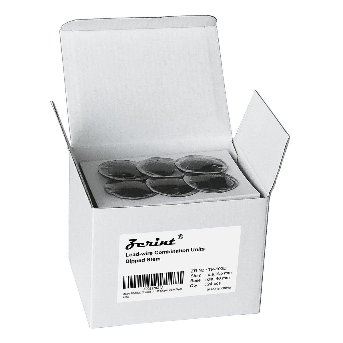 ZERINT TP-102Da Combination Repair Unit, Tire Repair Patch Plug 3/16'' x 1 1/2'' Dipped stem 64 pcs