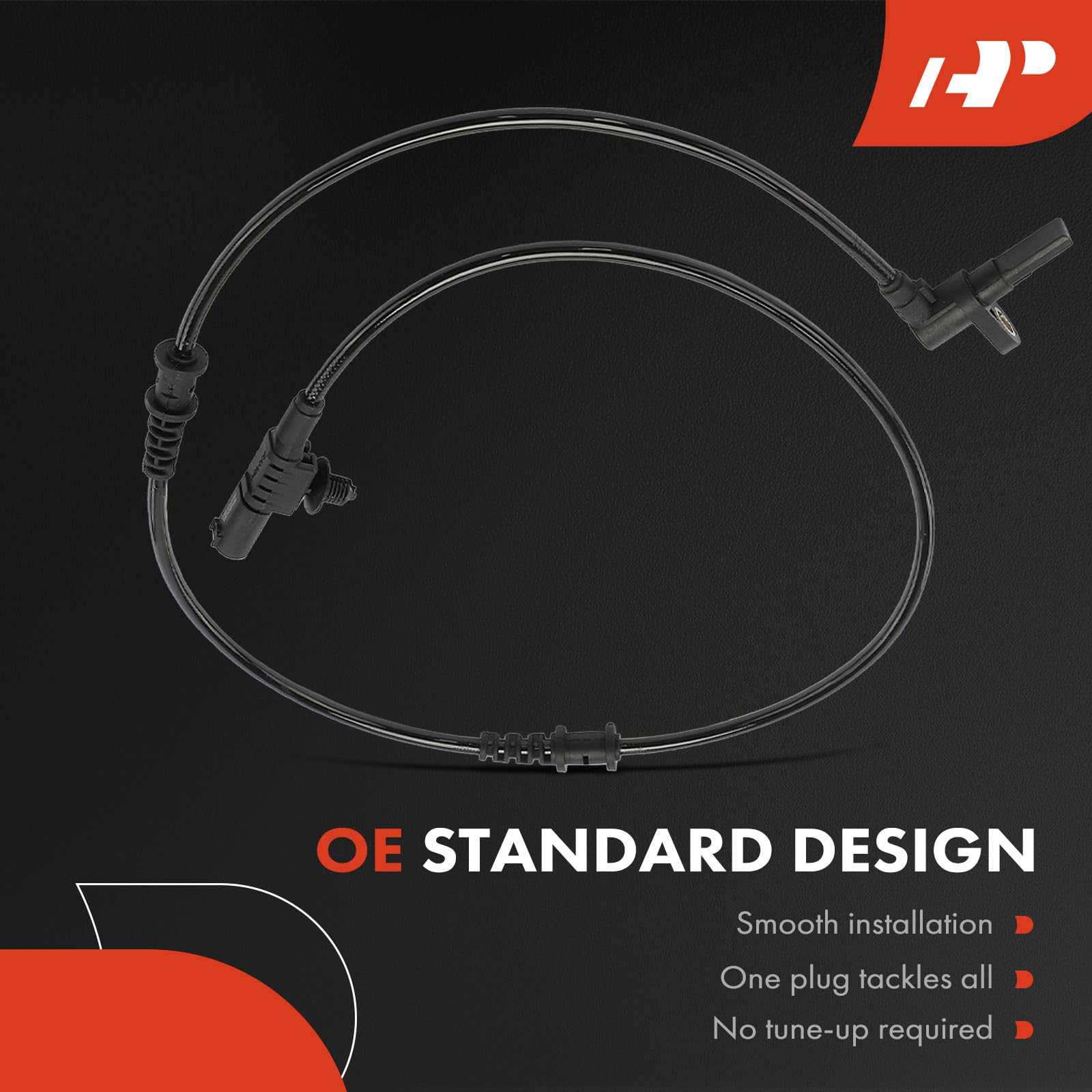 A-Premium Front Left or Right ABS Wheel Speed Sensor - Compatible with Dodge & Mercedes-Benz Models - Sprinter 2500/3500 2007-2017 - Front Driver or Passenger Side, Replaces A9065400317, 9065400317