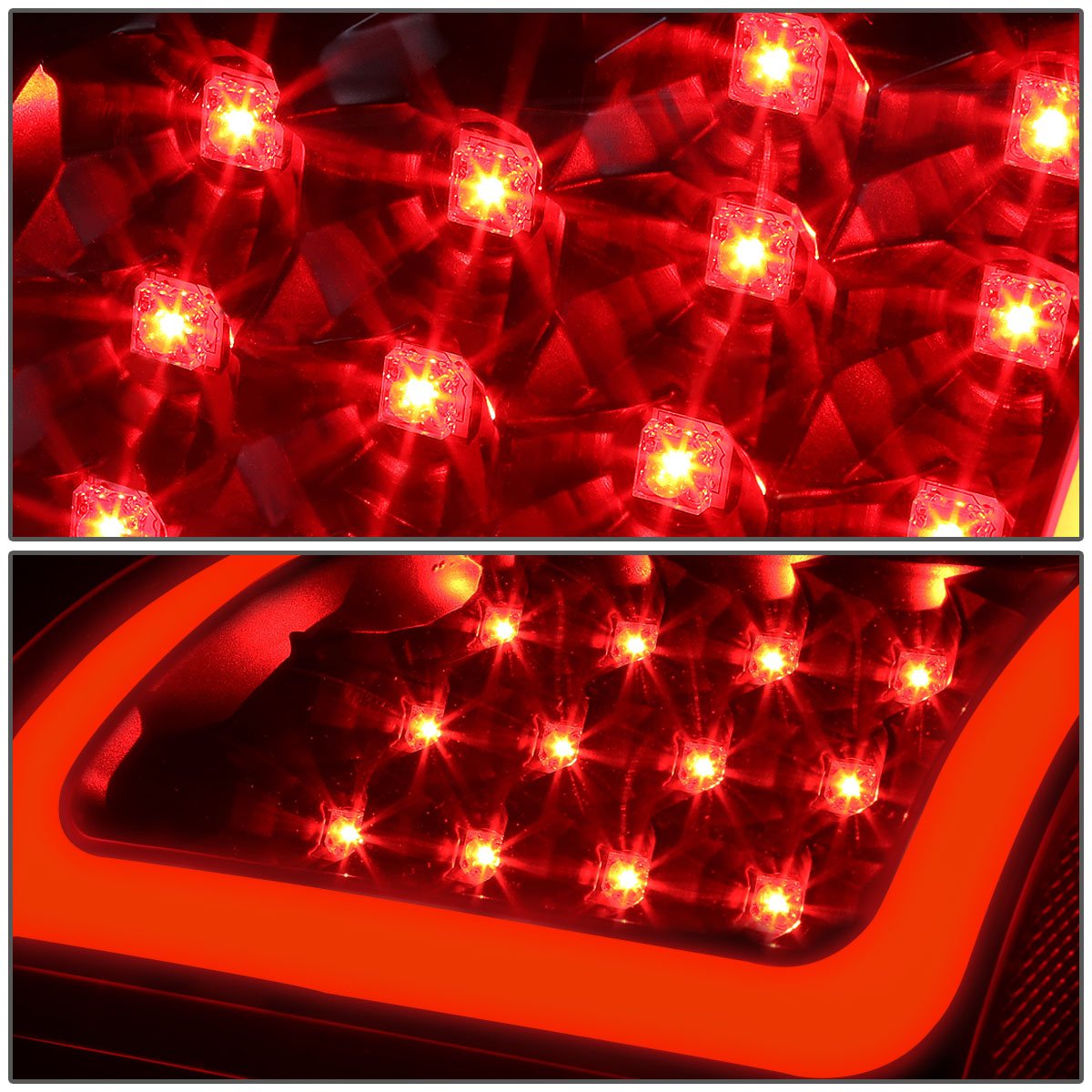 DNA MOTORING TL-DRAM07-LED-RD3D-BK-SM LED 3D Tail Light Assembly Driver & Passenger Side [Compatible with 02-06 Dodge Ram 1500 2500 3500]