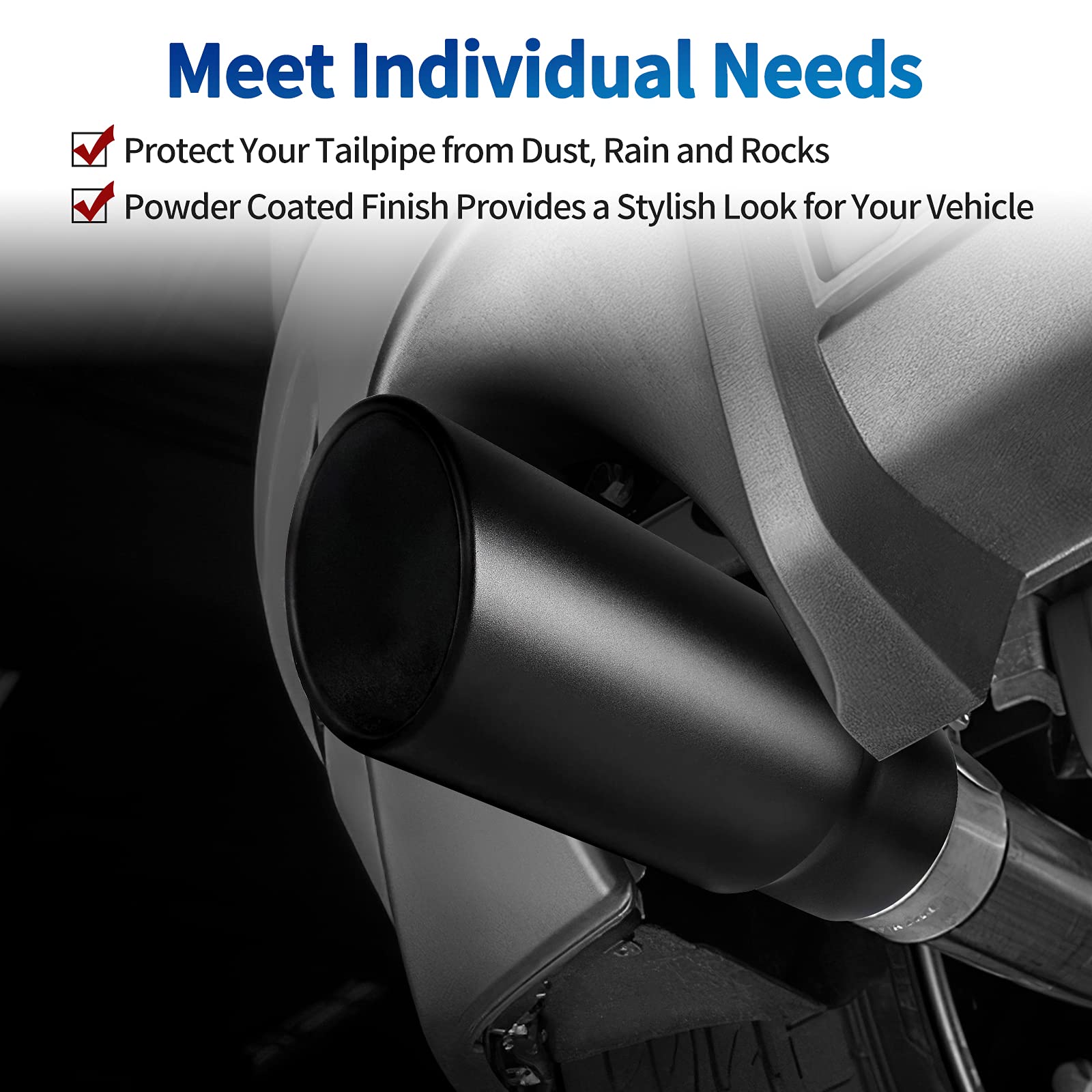 Autosaver88 5 Inch Inlet Exhaust Tip, 5'' Inlet 6'' Outlet 15'' Long Stainless Steel Exhaust Tail Pipe Tip, 5'' To 6'' Universal