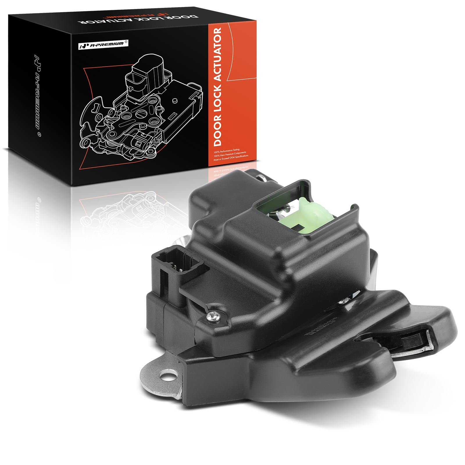 A-Premium Rear Door Lock Latch Actuator Compatible with 2012 2013 2014 2015 2016 2017, Sedan, Without Keyless Entry, Door Lock L