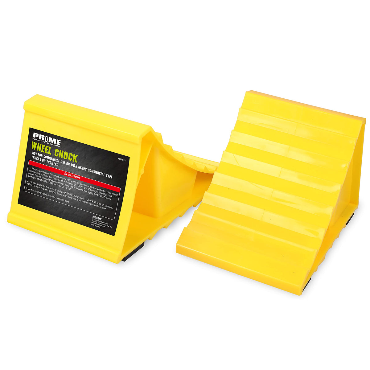 Pr1Me Wheel Chocks, Non Slip Base, Suitable For Most Tyre Sizes, Ideal Chocks For Rv, Trailer, Without Rope, Lightweight, Easy T