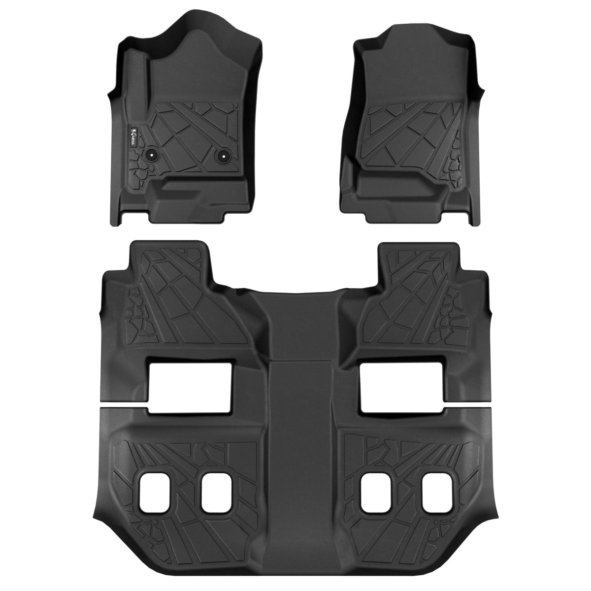 Karpal Floor Mats Fit For 2015-2020 Chevrolet Suburban/Gmc Yukon Xl, Tpe Rubber All Weather Floor Liners Guard Accessories Anti-