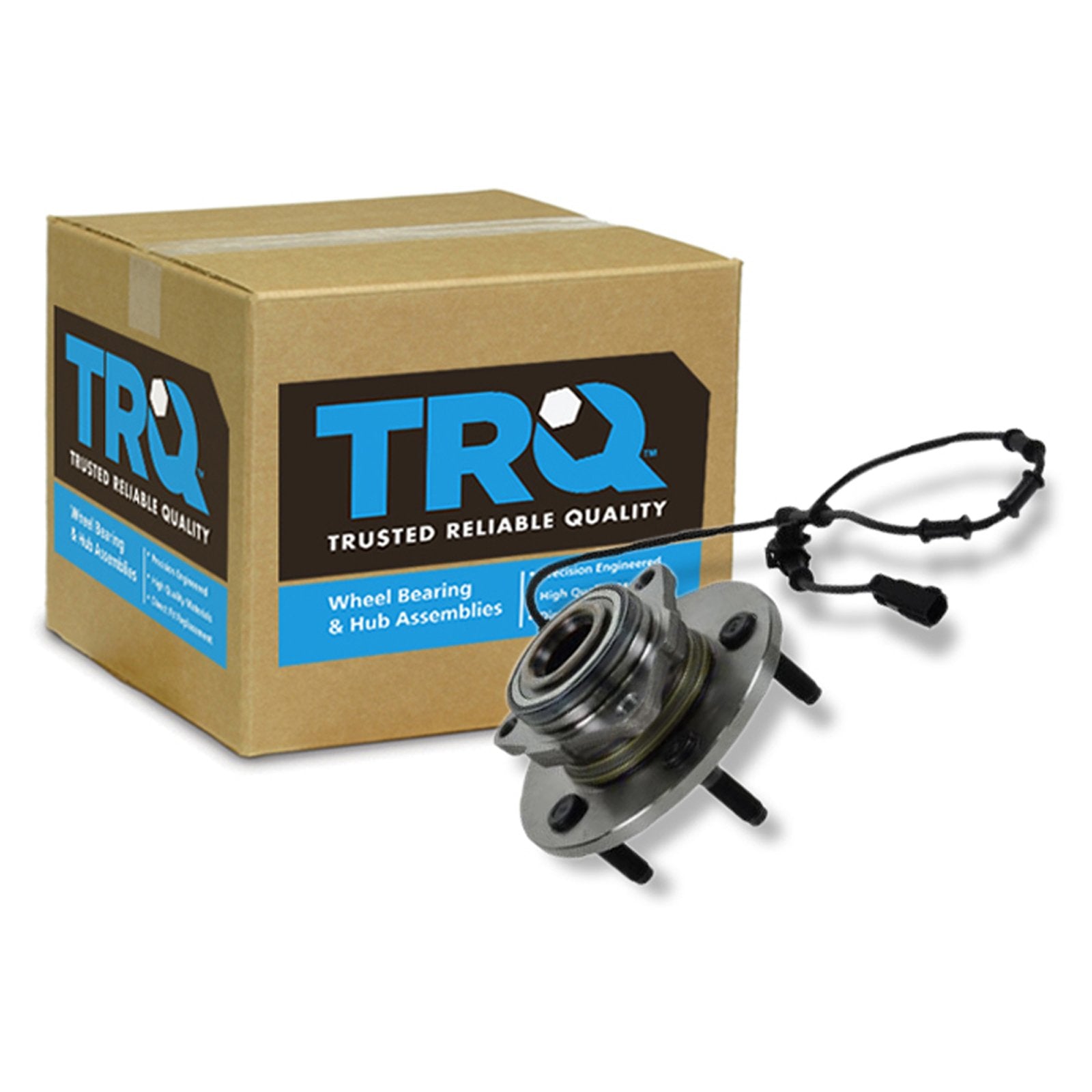 Trq Front Wheel Bearing & Hub Assembly With Abs Sensor Compatible With 2002-2005 Dodge Ram 1500
