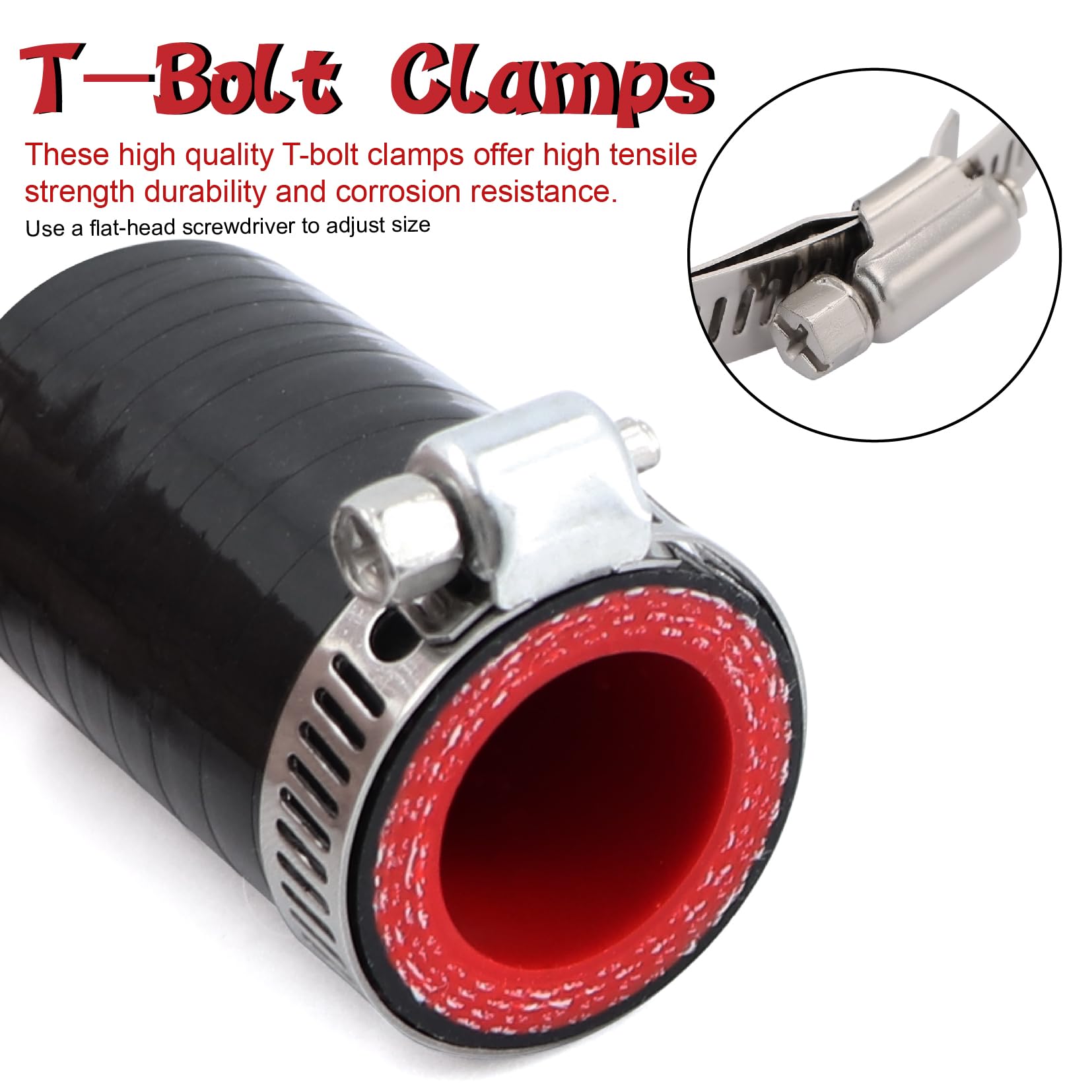 High Temperature 4-Ply Reinforced Silicone Hose Cap ID 3/4 Inch(19mm) Hose End Plug For Turbo Bypass Valve/Vacuum/Fix Leak/Throt