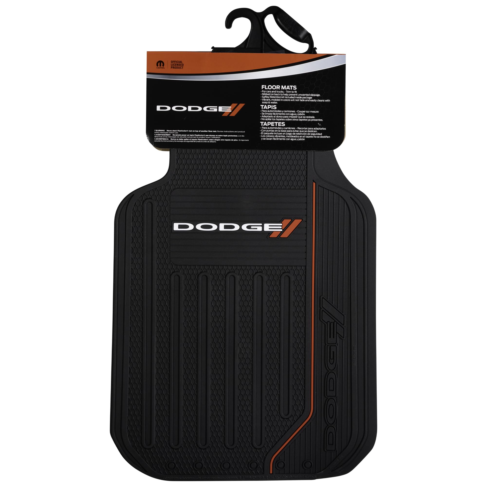 Plasticolor Elite 'Dodge' Automotive Floor Mat Set, (001468R01), Black