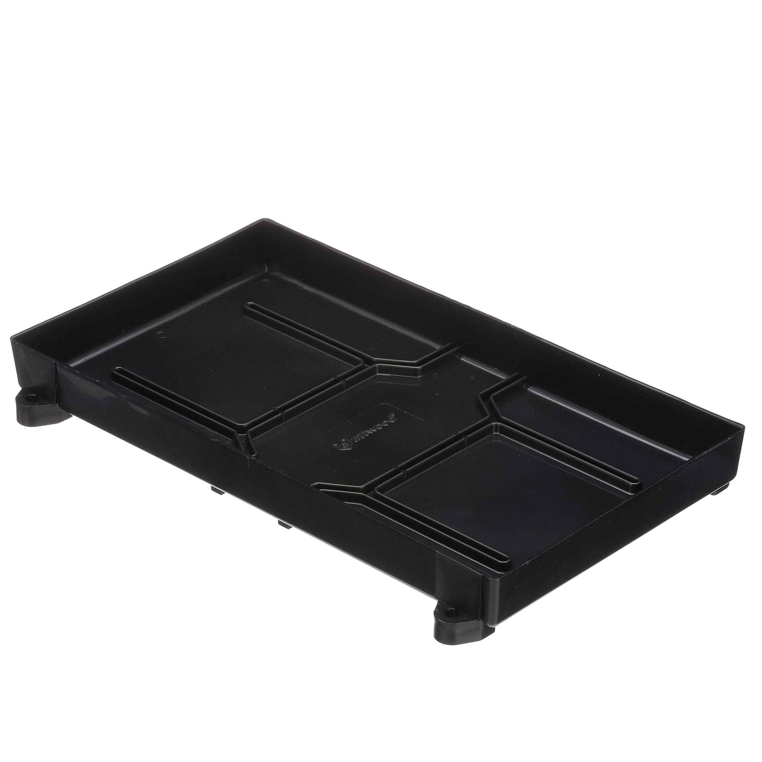 Attwood 9093-5 Battery Tray With Strap, 27/27M Series Battery, 12 3/8-Inches L X 7 1/8-Inches W, For Up To 10 1/2 Inches Tall