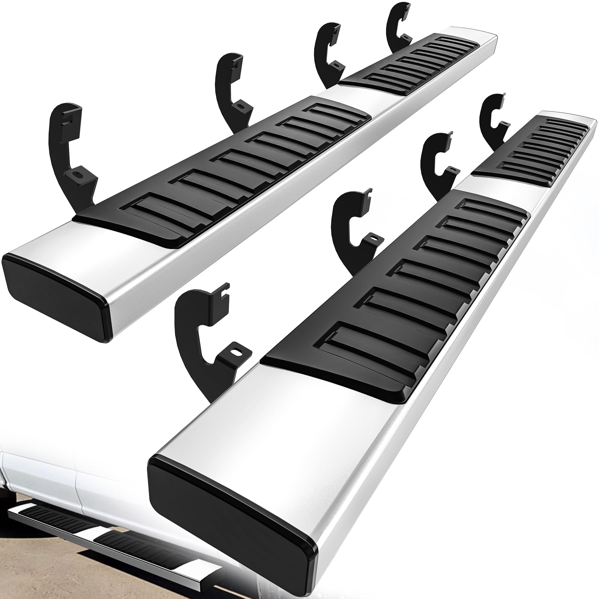 Yitamotor 6.5 Inches Running Boards Compatible With 2019-2025 Chevy Silverado/Gmc Sierra 1500 Crew Cab, 2020-2025 2500Hd 3500Hd,