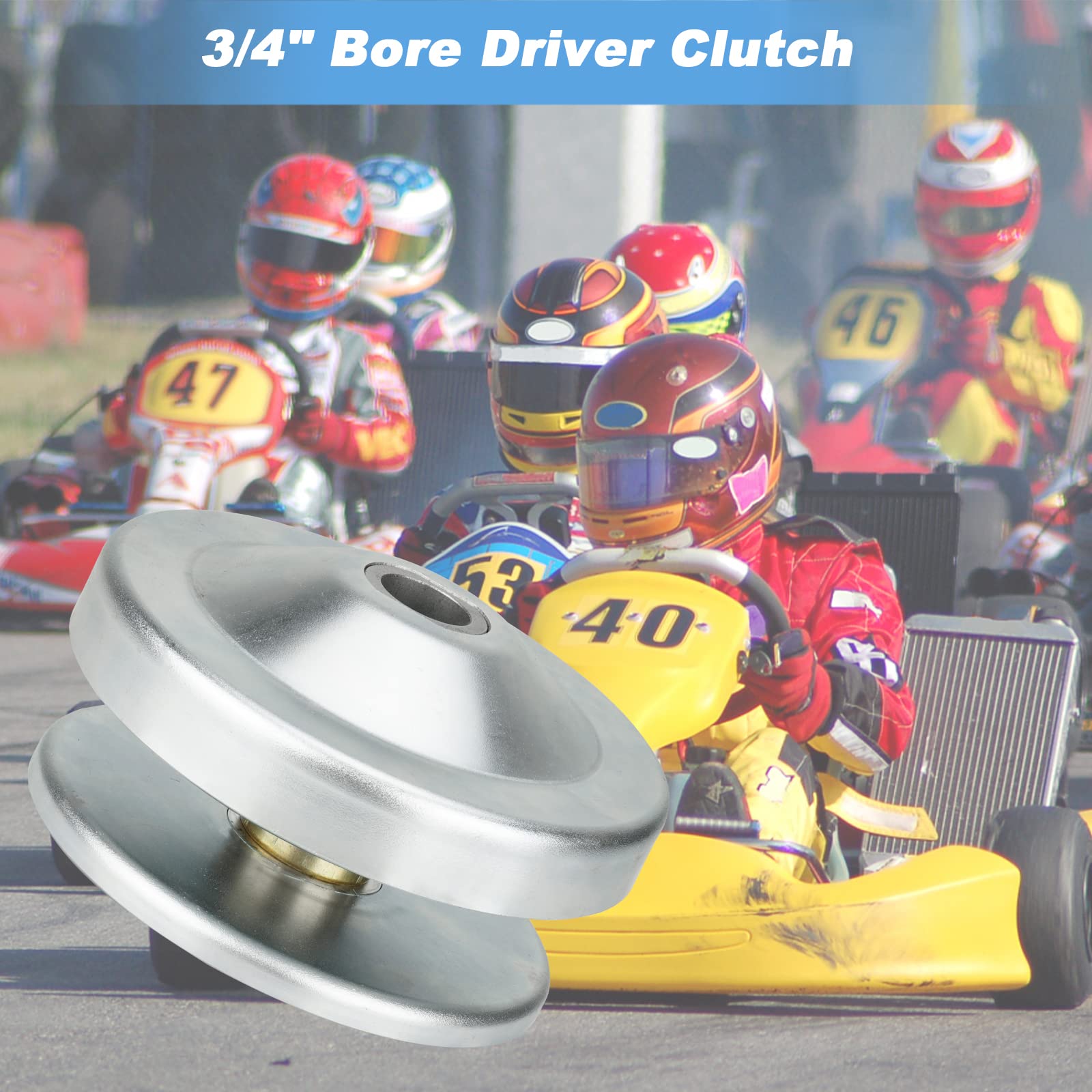 Driver Pulley Replacement For 30 Series 6.5Hp Go Kart Mini Bike Torque Converter Clutch, Compatible With Manco Comet 219552A 212