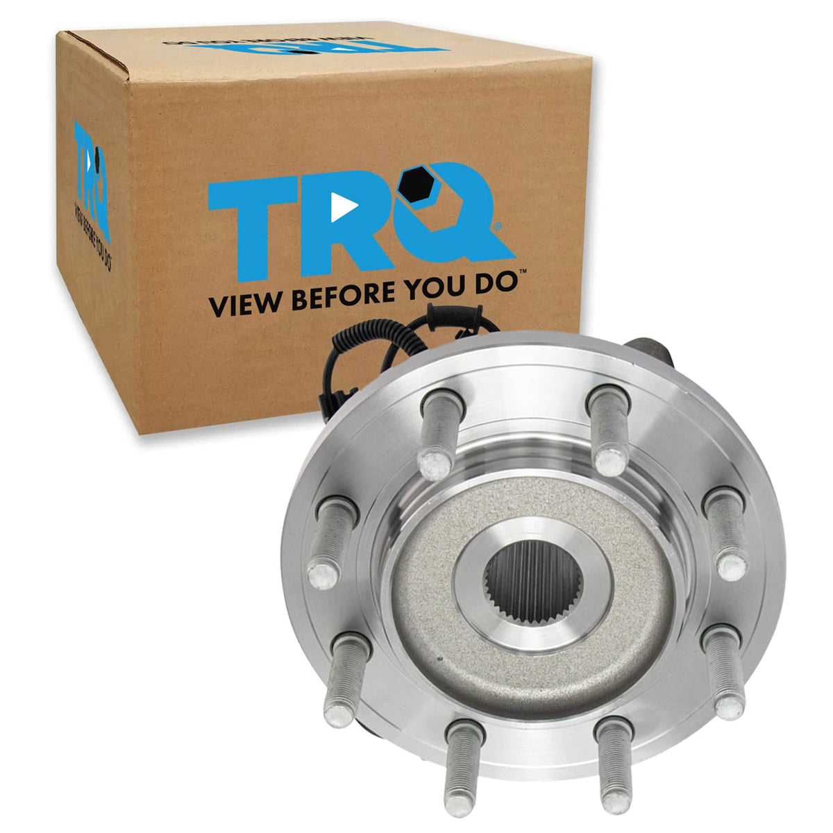 Trq Front Passenger Side Wheel Bearing & Hub Assembly With Abs Sensor Compatible With 2014-2018 Ram 2500 2013-2018 3500