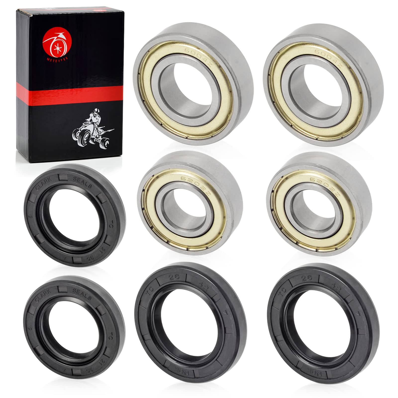 Front Wheel Bearing & Seal For Yamaha Raptor 125 250 350 660 660R 700 700R 2004-2023 Blaster 200 2003-2006