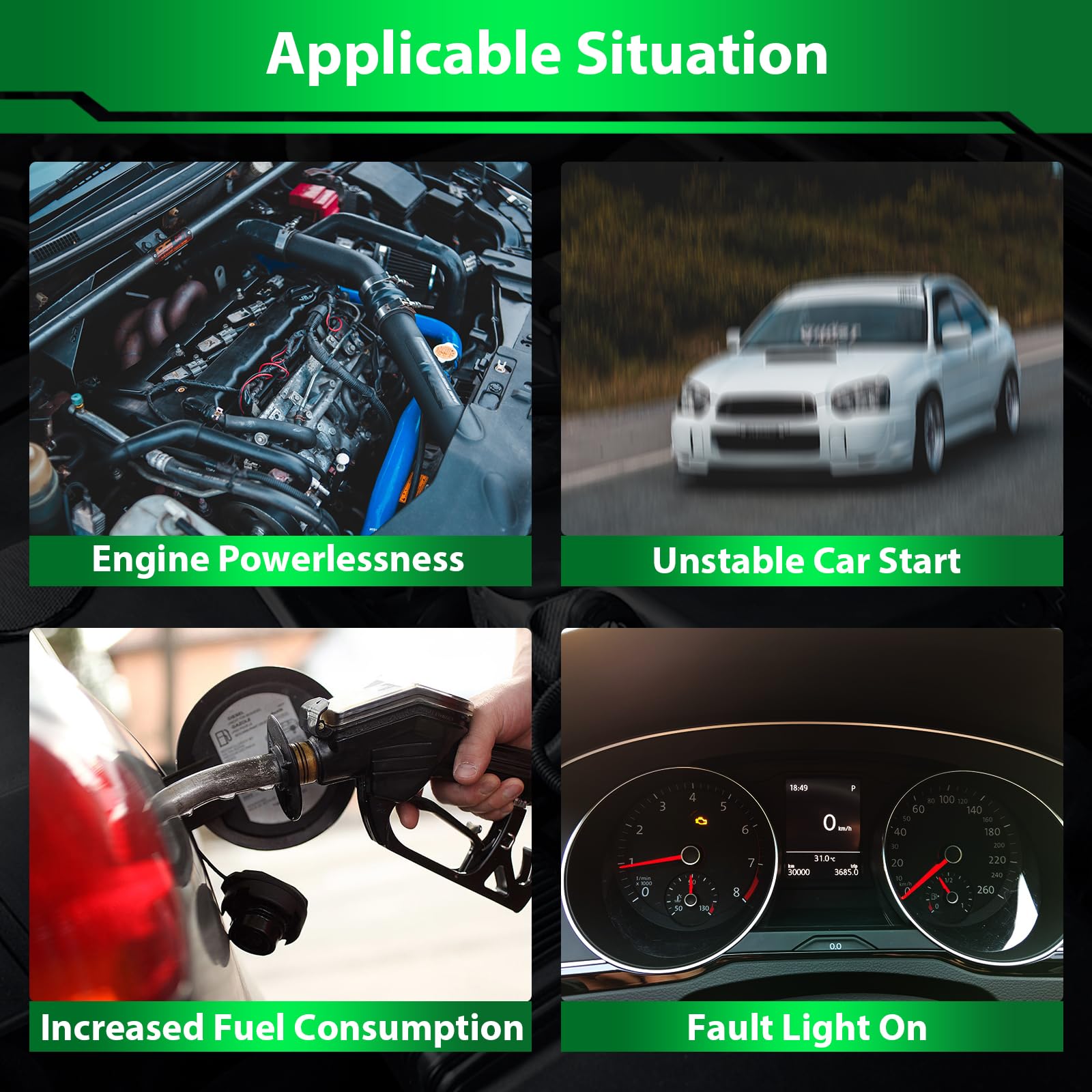 Szkaidag Upgraded Mass Airflow Sensor Fits For:-Mazda 3 6 Cx-7 2006-2012 2.3L 2.5L, For:-Subaru Baja 2004-2006 Forester 2004-200