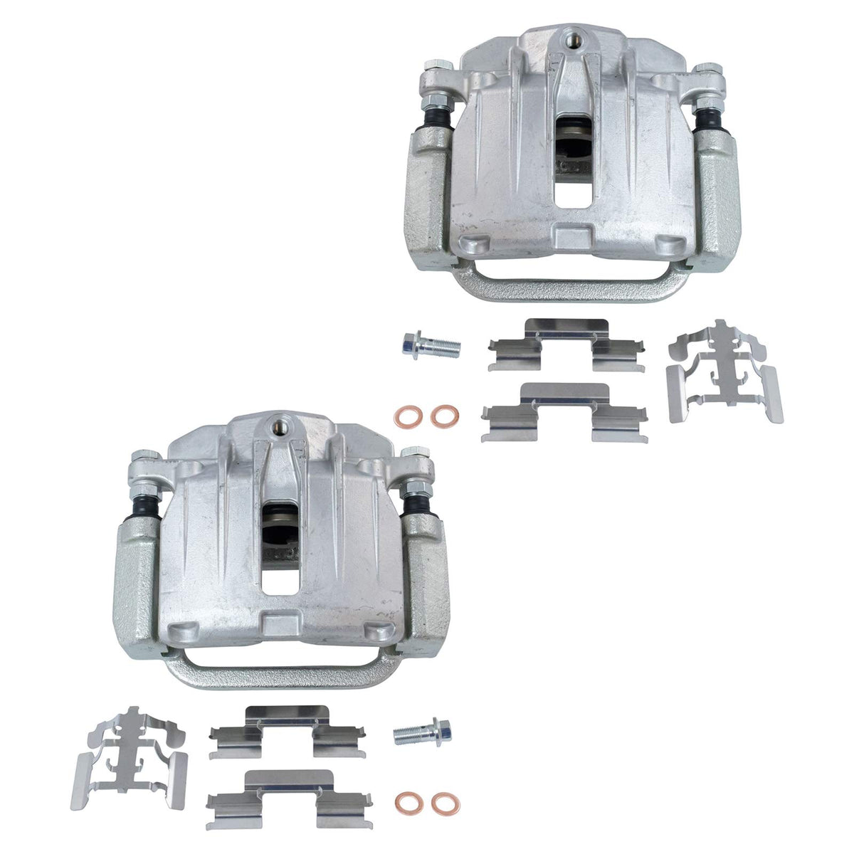 Trq Rear Brake Caliper Set Compatible With 2003-2005 Cadillac Deville 2006-2011 Dts 2003-2006 Chevrolet Silverado 1500 2007 Silv