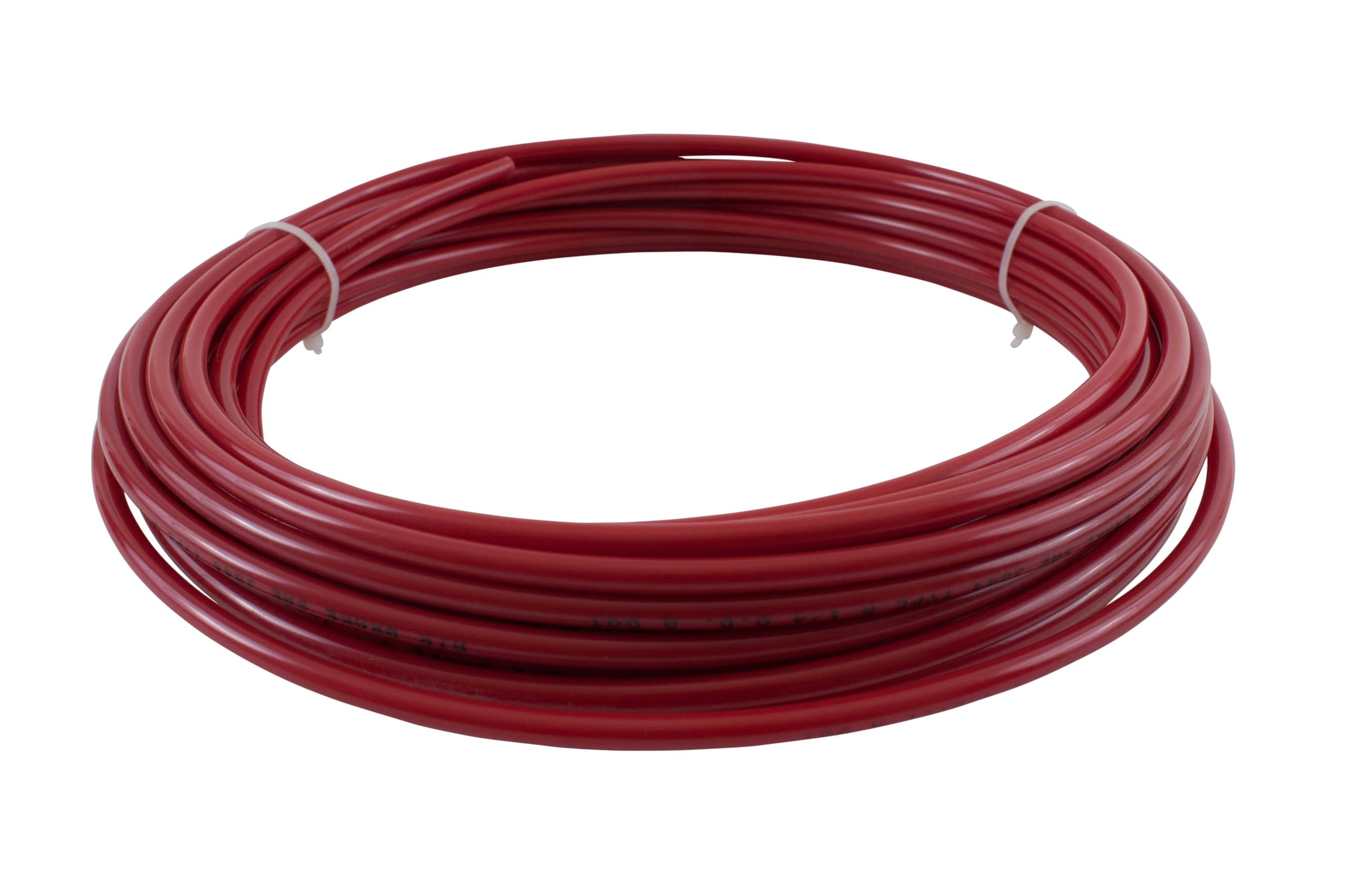 Mytee Products 1/4'' Od X 100' Red Sae J844 Nylon Air Brake Tubing Dot Approved | Pneumatic Nylon Air Line Hose For Air Brake Sy