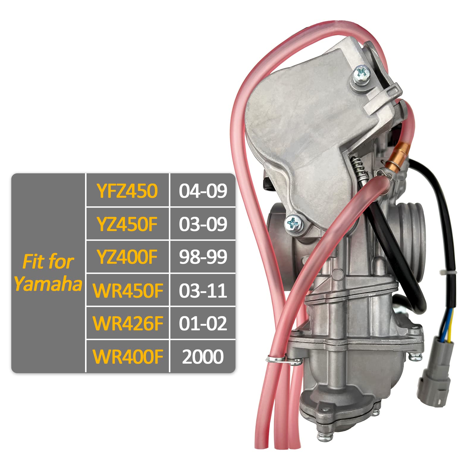 SVKZGFZ Carburetor for Yamaha YFZ450 YZ450F YZ400F WR450F 39mm ATV Quad (2004-2009) - High-Performance