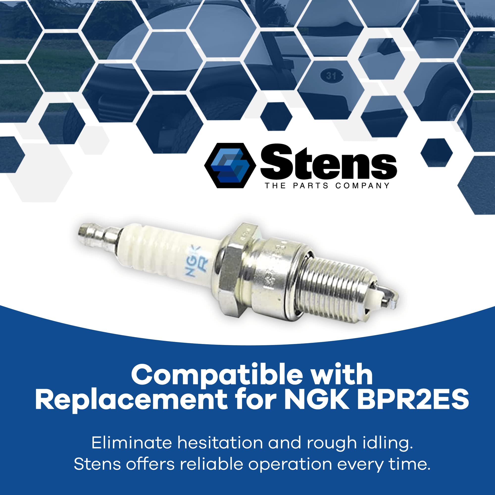 Stens Ngk (7133) Bpr6Es-11 Standard Spark Plug, Pack Of 1, One Size