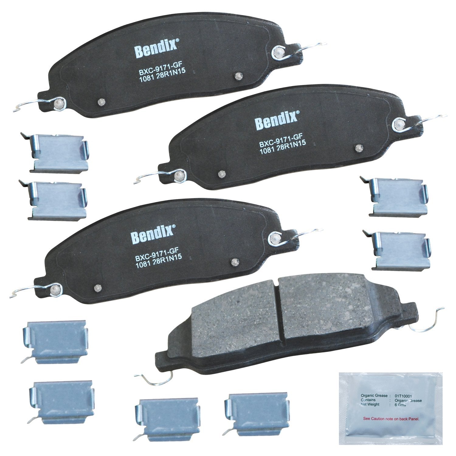 Bendix Priority1 Cfc1081 Ceramic Front Brake Pads For Avanti Avanti 2007-2005, Ford Mustang 2010-2005