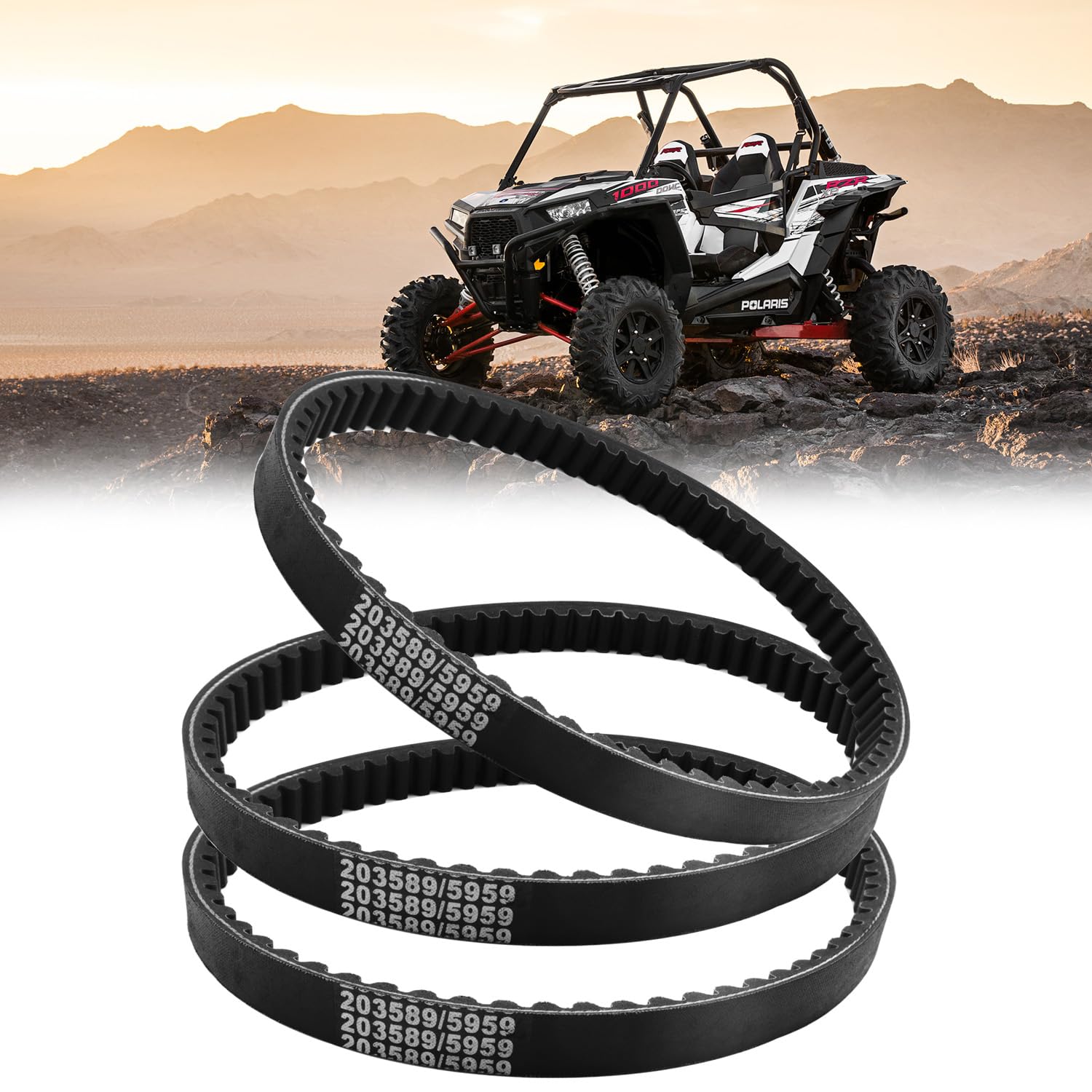 3Pcs Go Kart Drive Belts Fit For 30 Series Torque Converter Go Kart Parts - Drive Belt Clutch Replacement For Manco 5959 / Comet 203589 / Murray12-8487