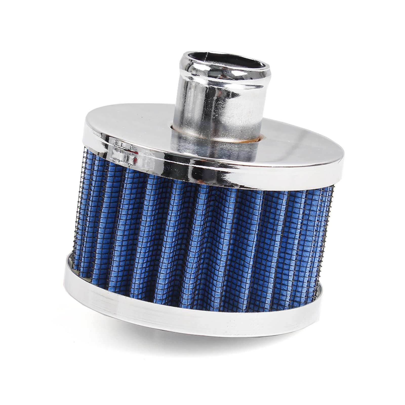 MUGE RACING 23mm Car Air Filter Universal Cold Air Intake Filter High Flow Vent Valve Cover Breather Filter (Blue- 2 Pcs)