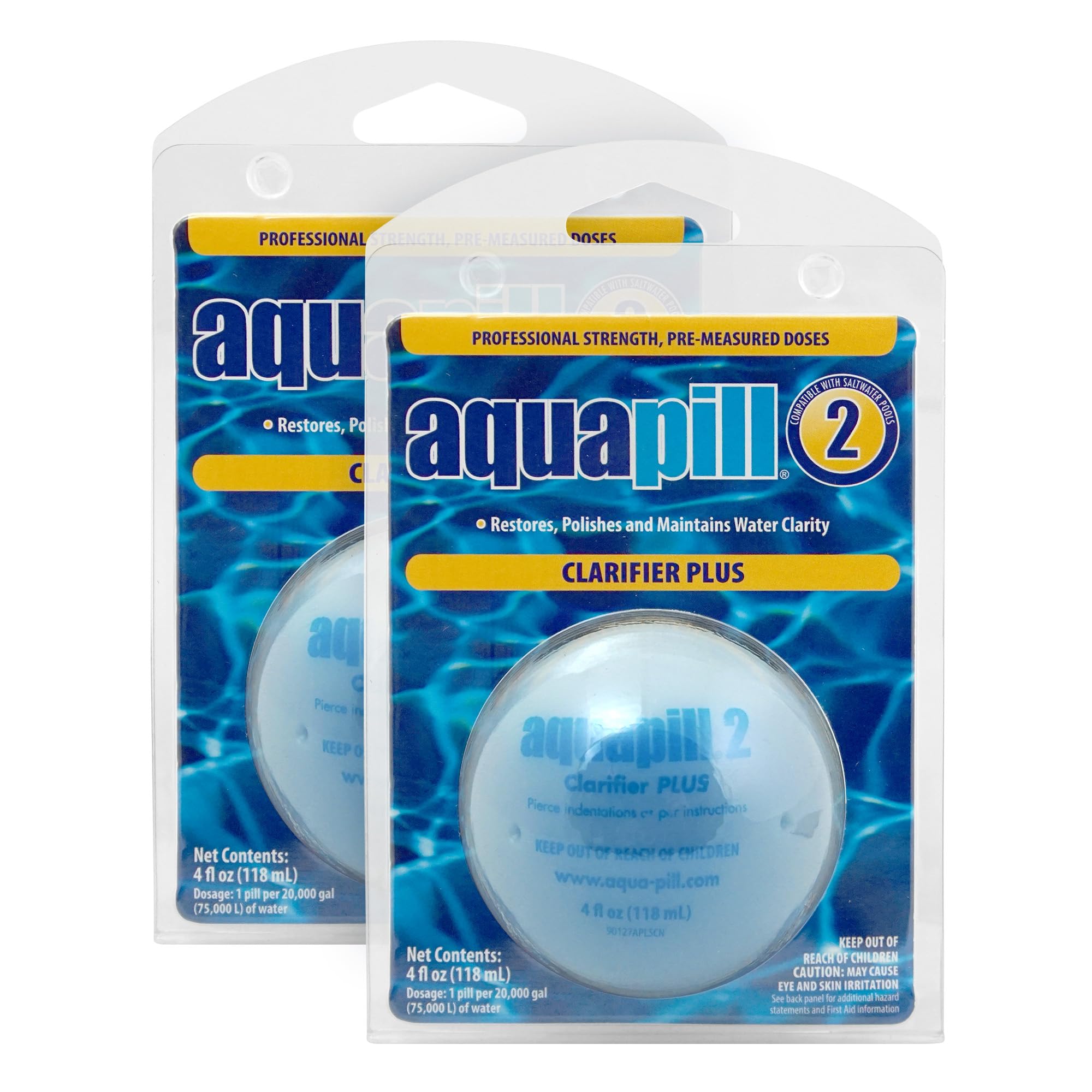Seaklear Aquapill 24002 Clarifier Plus For Swimming Pools, 2-Pack