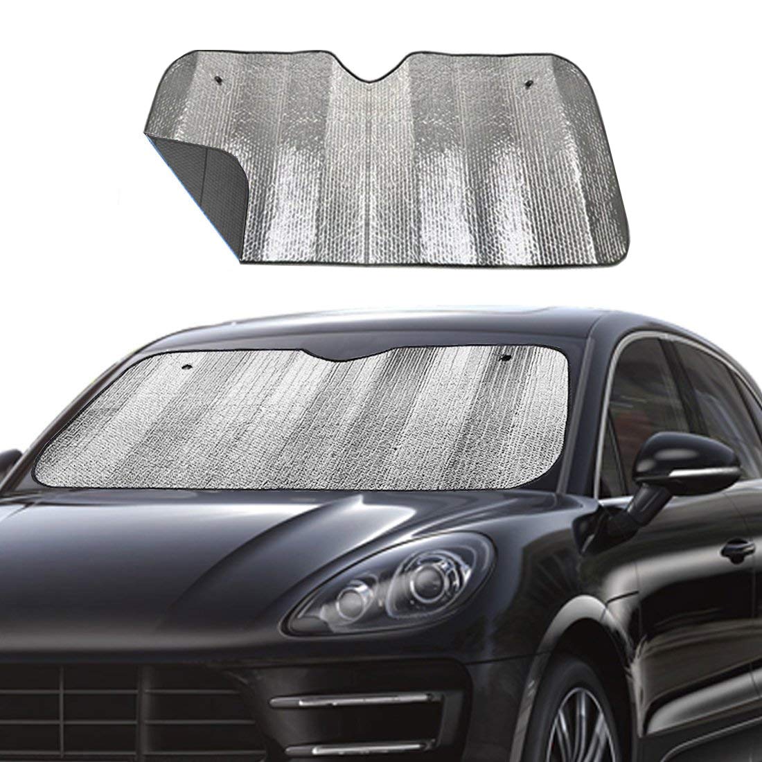 Big Ant Windshield Sun Shade Uv Rays Sun Visor Shade,Auto Front Windshield Sunshade Car Folded Sun Shield Shade,Keeps Vehicle Co