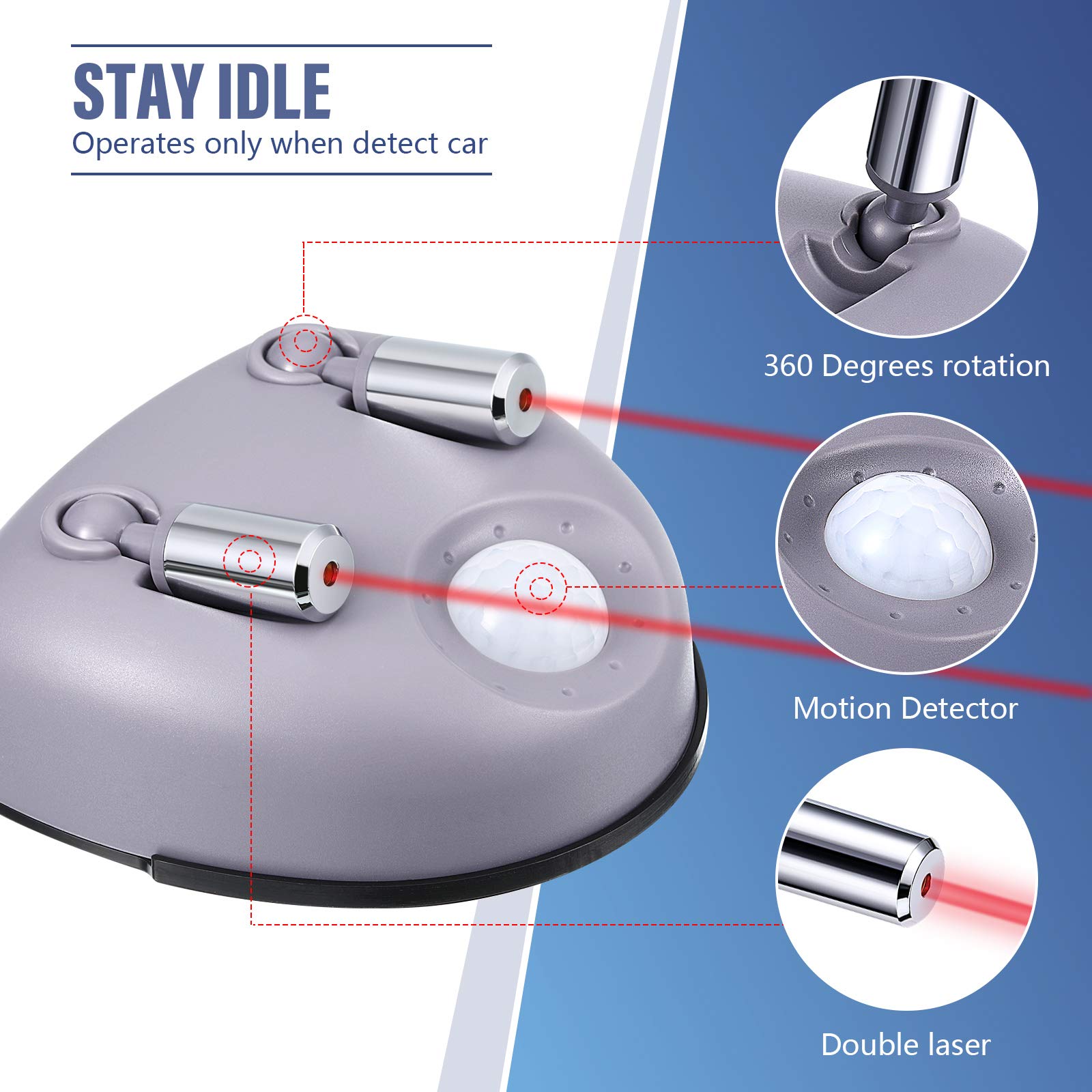 Park Dual Laser Garage Assist Parking Guide Aid Abs Car Garage Sensor 360-Degree Adjustable Park Guide For Car Suv Automotive