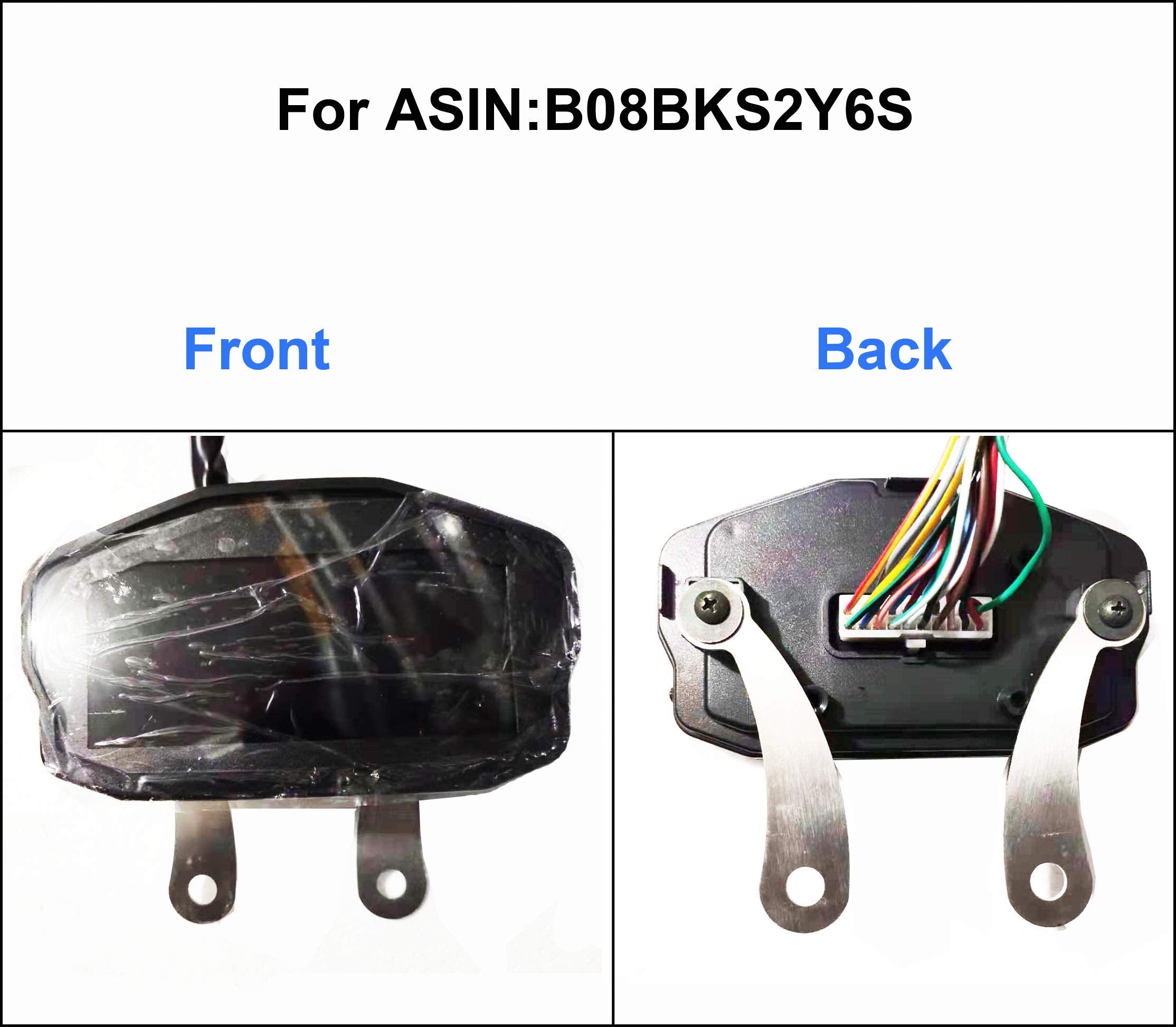 Samdo Universal Motorcycle Speedometer Bracket Stainless Steel 304 Speedometer Mount (2Pcs) With Screw Nuts (1 Pair)