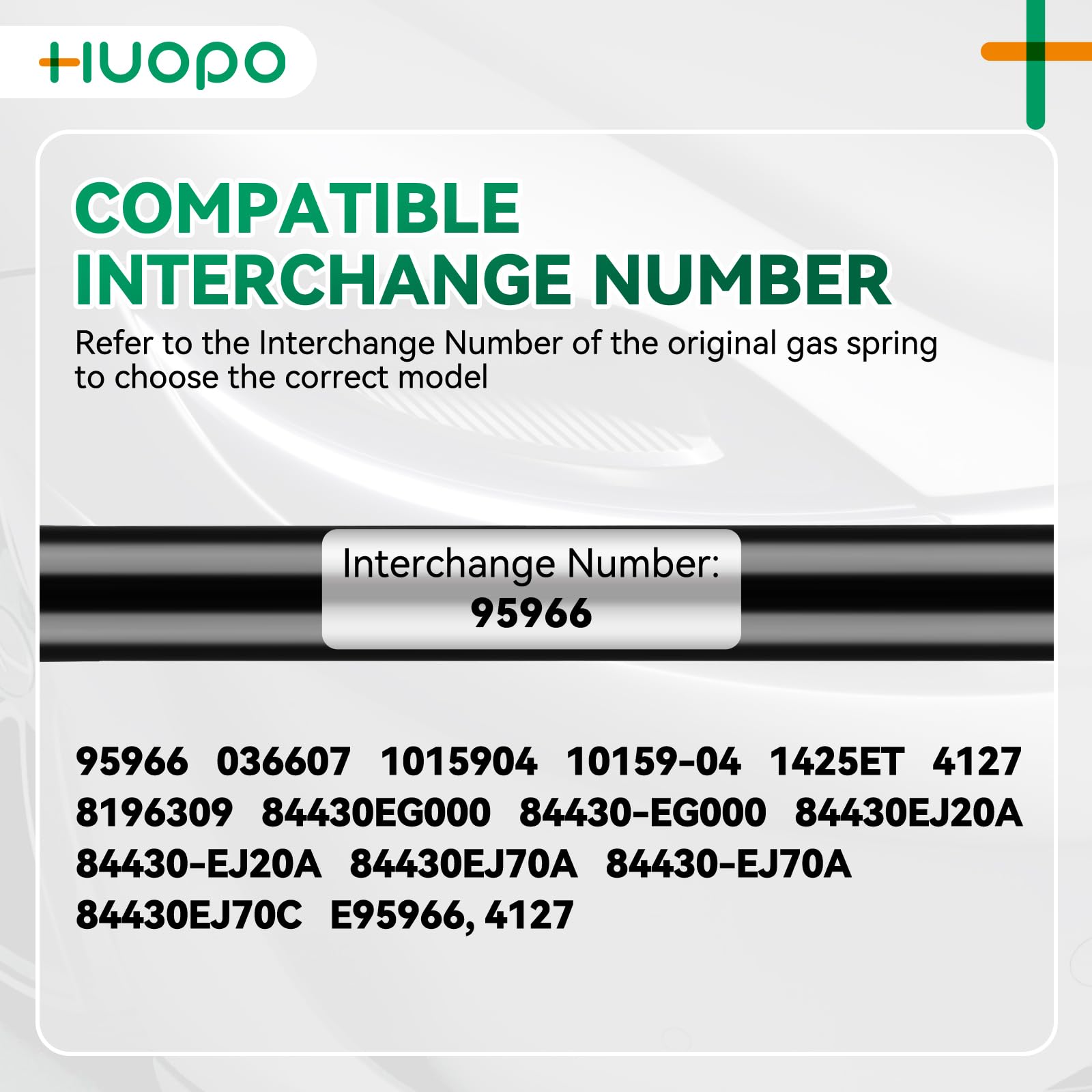 HUOPO 95966 13 inch 65 lb/289 N Gas Struts Shocks 13'' Lift Support for Leer Snugtop Camper Shell Rear Windows Door Truck Topper