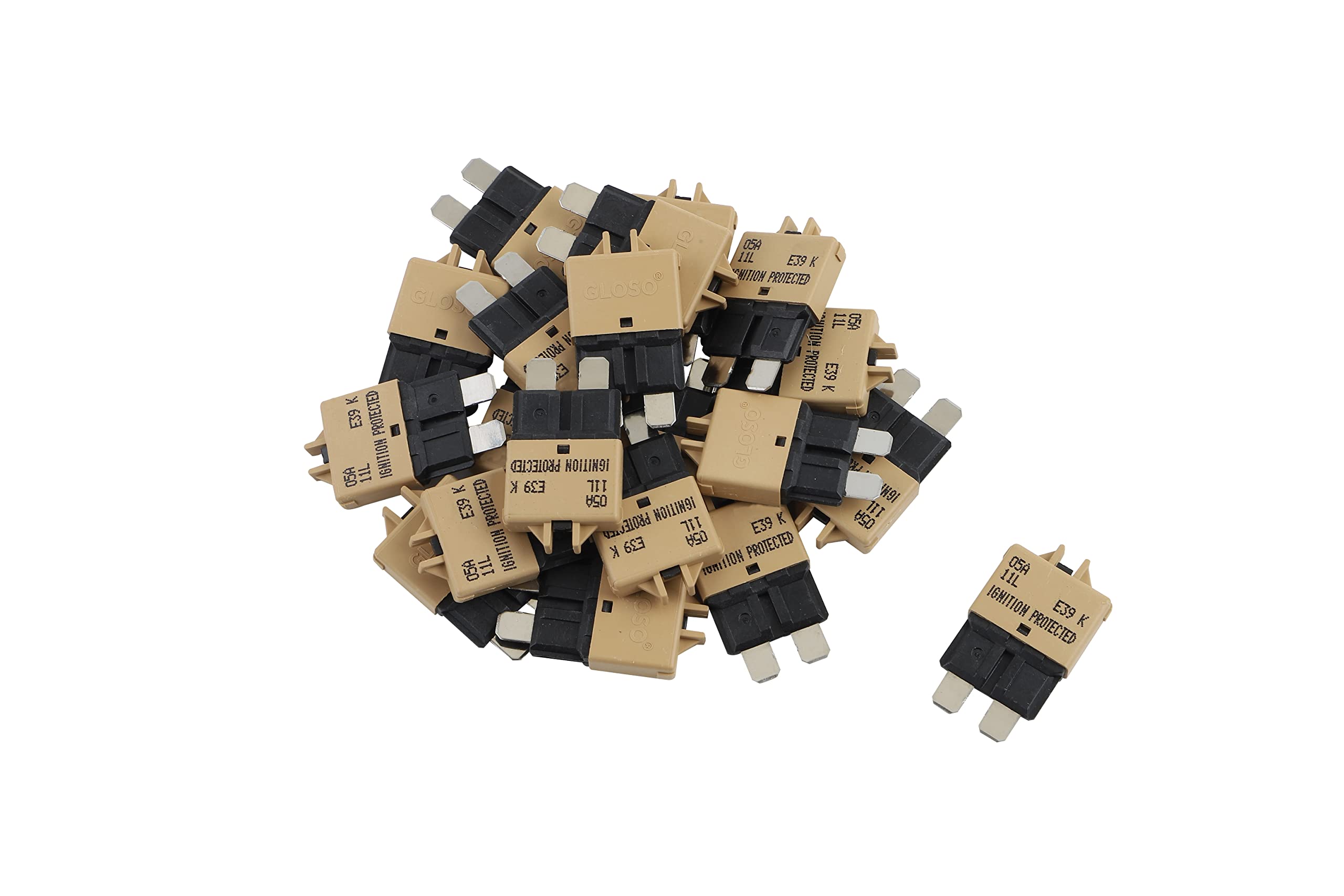 Gloso Circuit Breakers E39 Manual (T3) Reset Low Profile Atc/Ato (3A - 25 Pack)