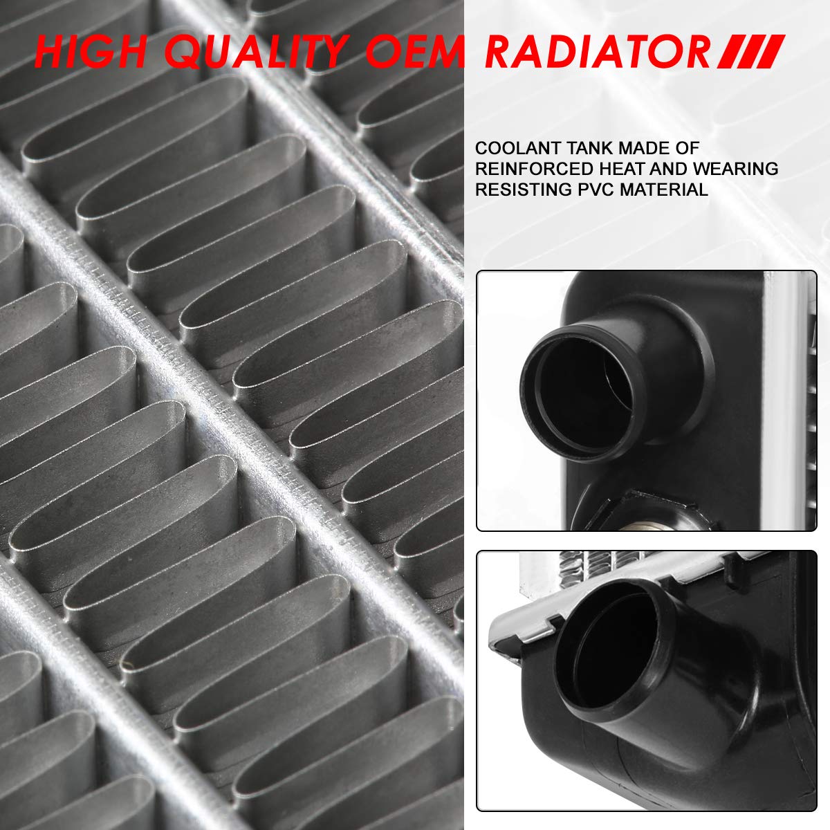 Auto Dynasty Radiator Compatible With 94-00 Chevy Gmc C/K2500 C/K3500 Suburban Pickup 7.4L At/Mt, Dpi 1521 Factory Style 2-Row C