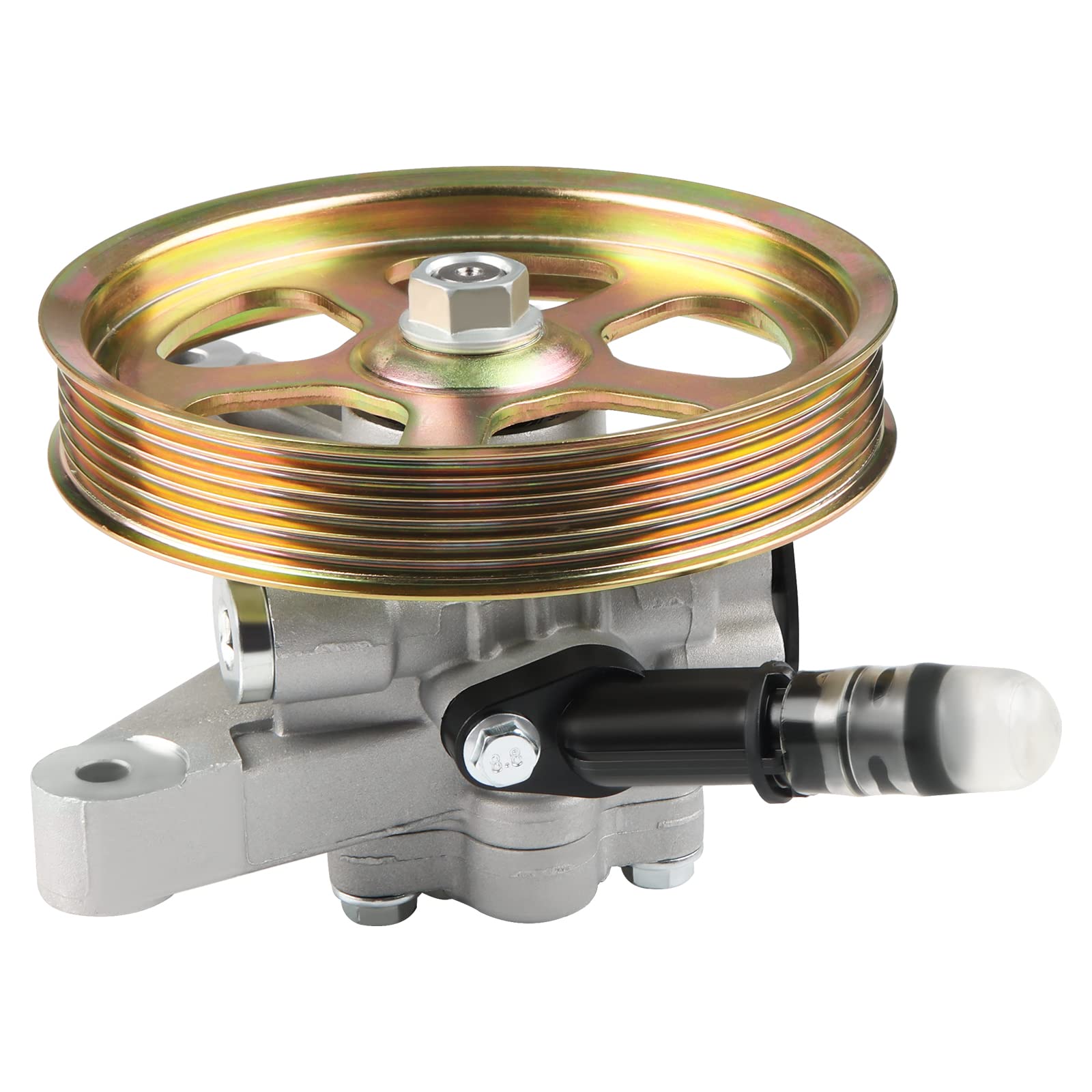 WMPHE Power Steering Pump with Pulley Compatible with Honda Pilot 2005 2006 2007 2008, Honda Odyssey 2005 to 2010, Acura MDX 200