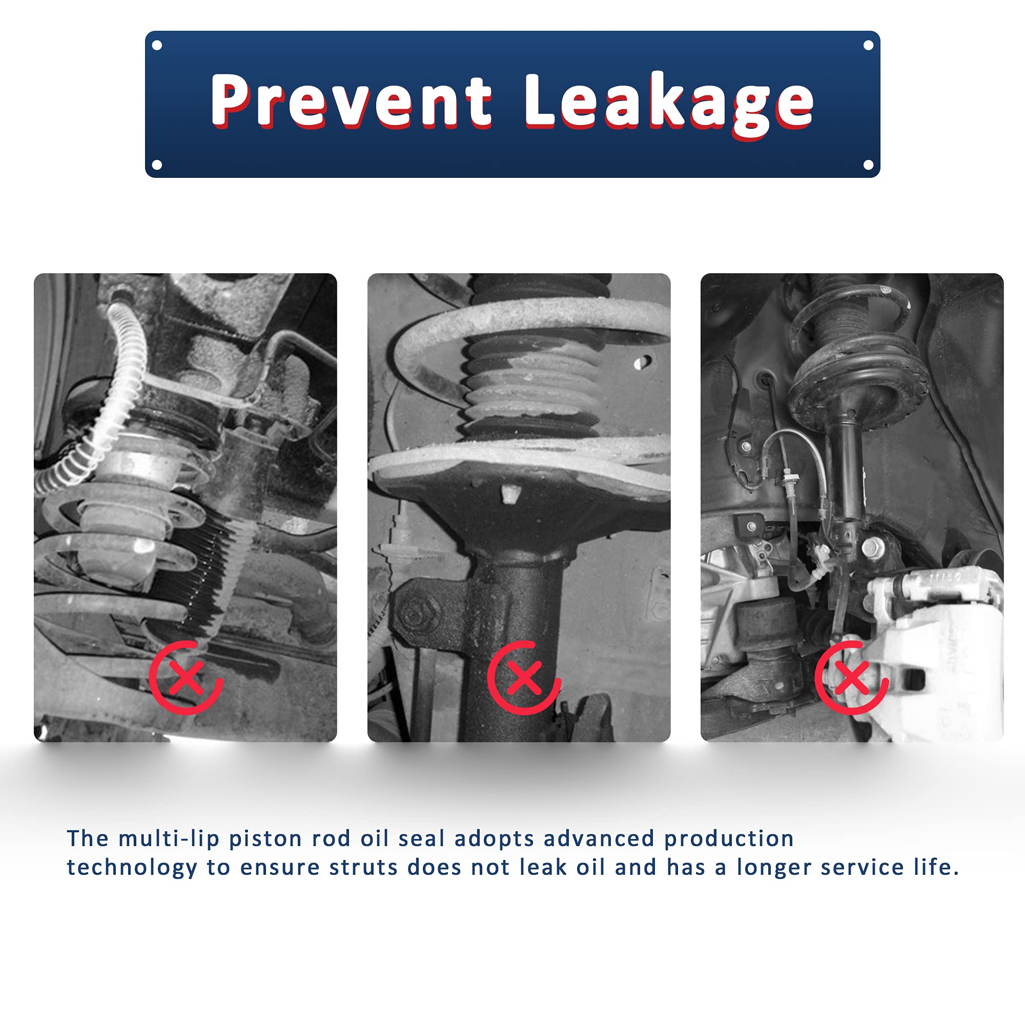Mostplus Front Complete Strut Shock Assemblies Coil Spring 1333375L 1333375R Compatible With 2012-2017 Toyota Camry Se (Set Of 2