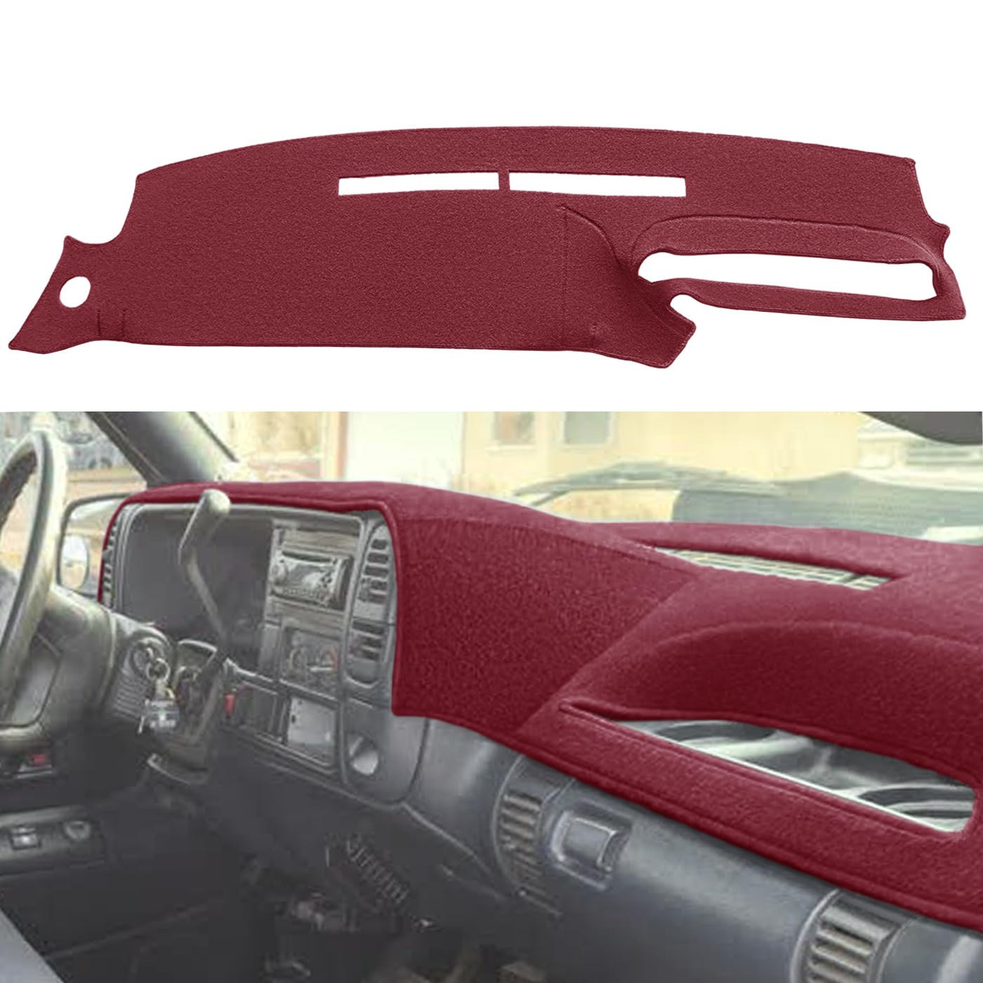 Dash Cover Mat Fit For 1995-1996 Chevy Chevrolet Silverado C1500 C2500 C3500 K1500 K2500 K3500 Tahoe Suburban,Gmc Sierra Yukon S