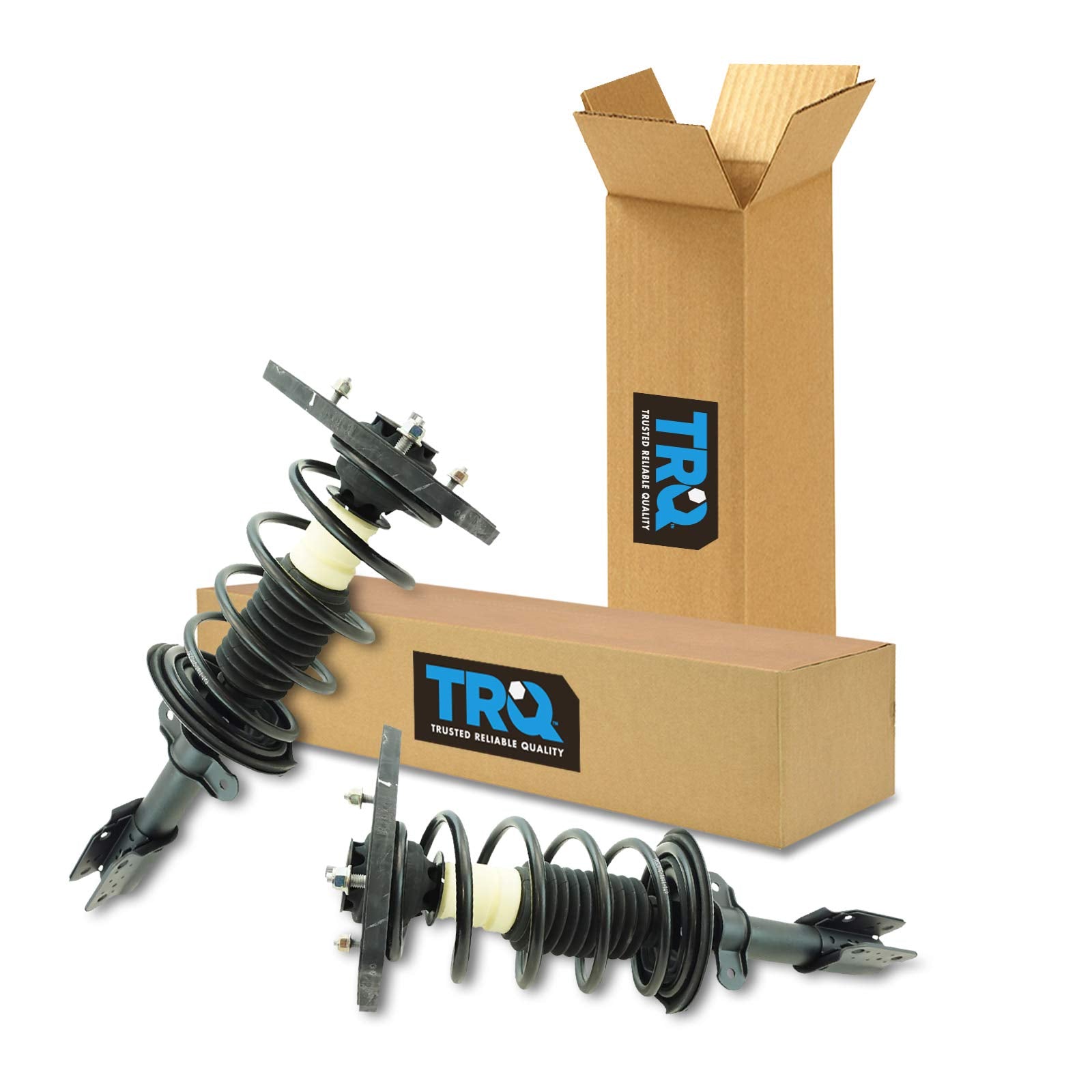 Trq Rear Strut & Coil Spring Assembly Set Driver & Passenger Sides Compatible With 05-09 Buick Lacrosse 04-13 Chevrolet Impala 1