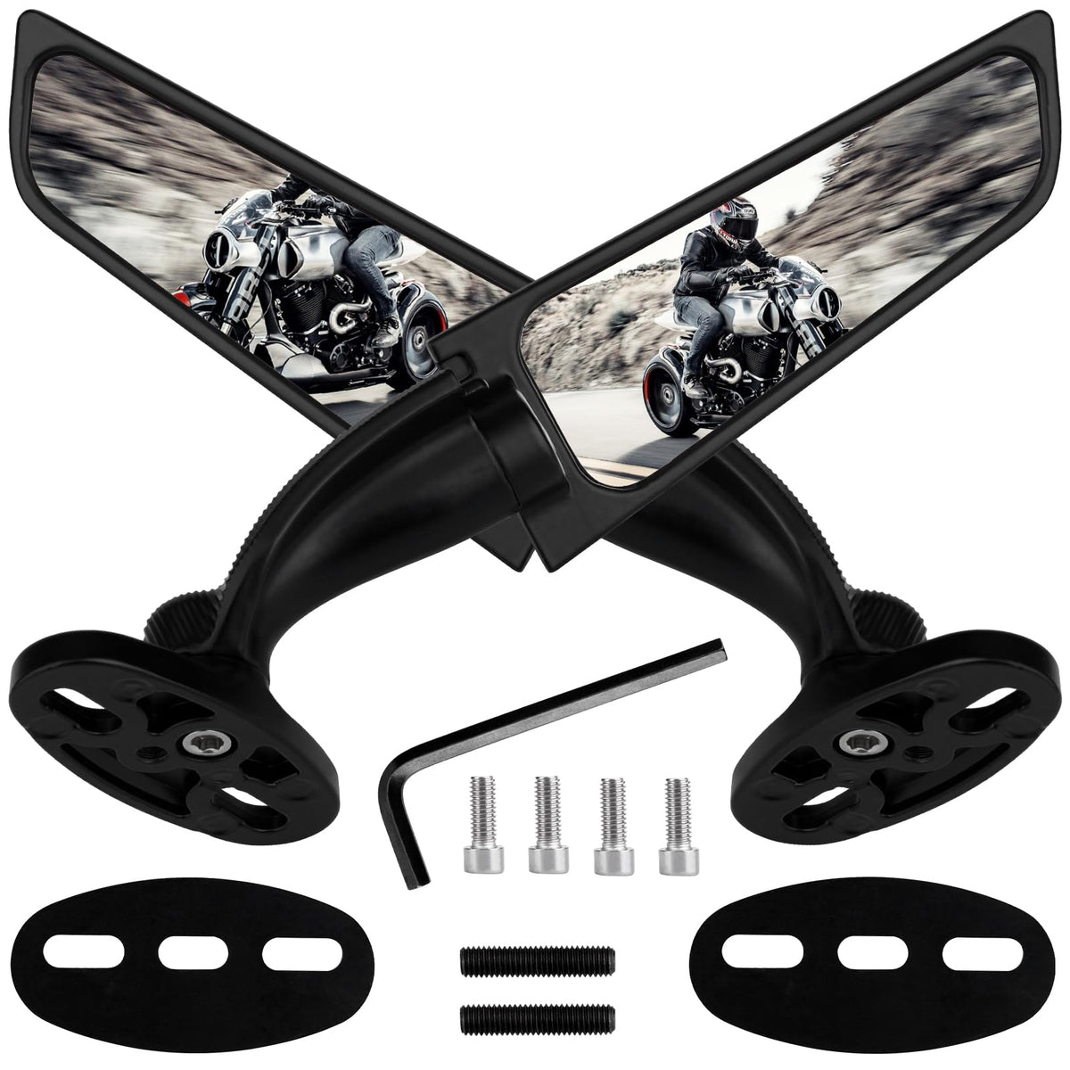 Ninja 400 Mirror Compatible With Kawasaki Ninja 400 250 300 650 Zx6R Zx10R H4