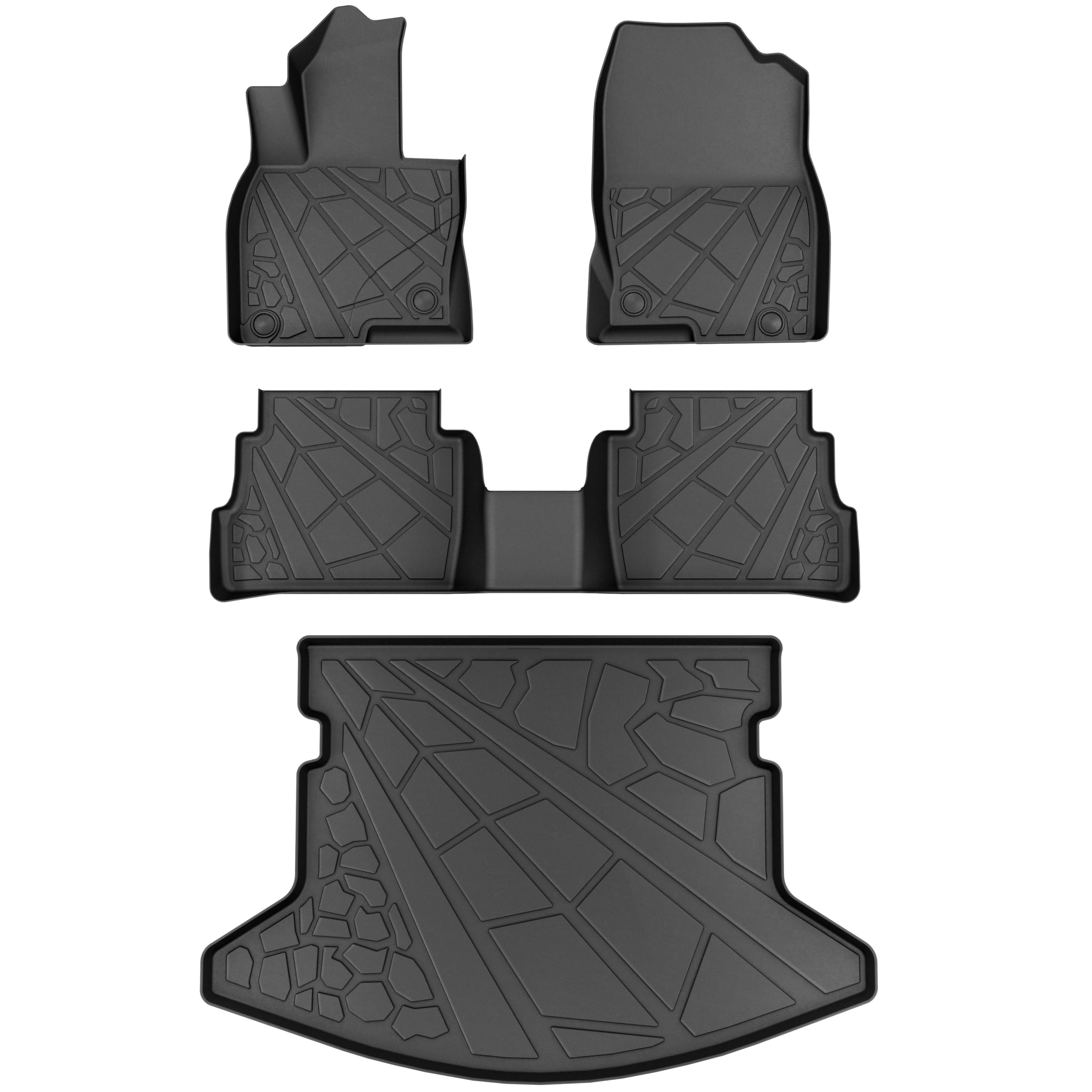 Floor Mats Cargo Liner Fit For Mazda Cx5 2017-2024, Custom Fit Tpe Rubber Guard Accessories Anti-Slip Trunk Mats Floor Liners Fo