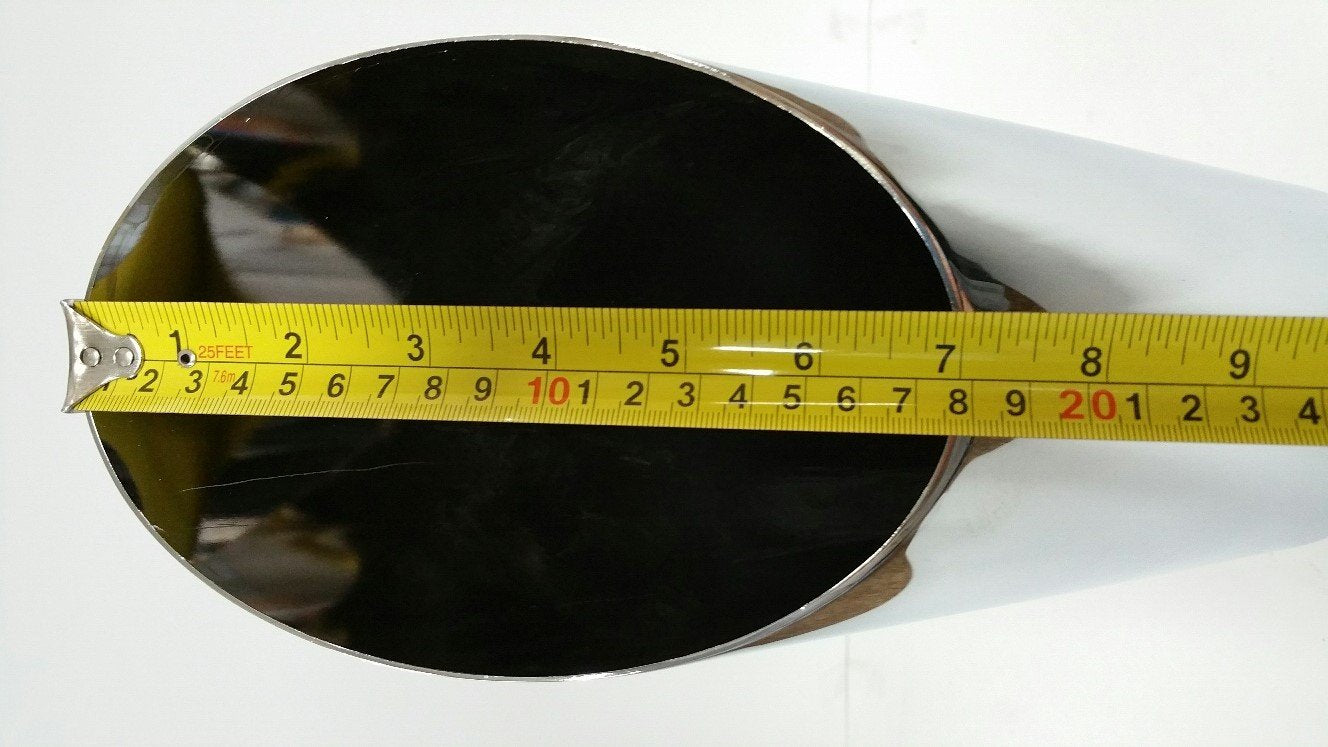 Angle Cut Stainless Steel Exhaust Tip 2.5'' Inlet 5'' Outlet 17''